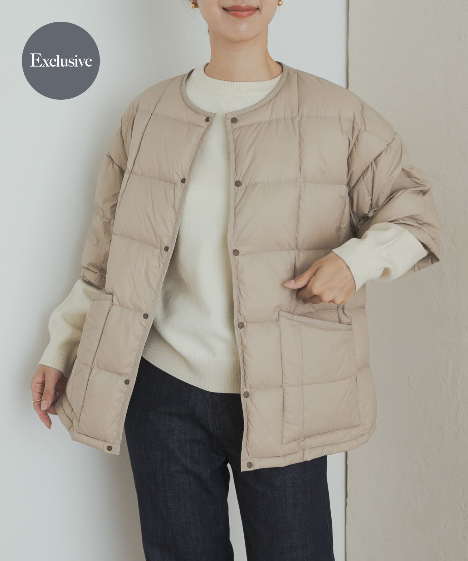 『別注』TAION×DOORS　ショートスリーブAラインライトダウン