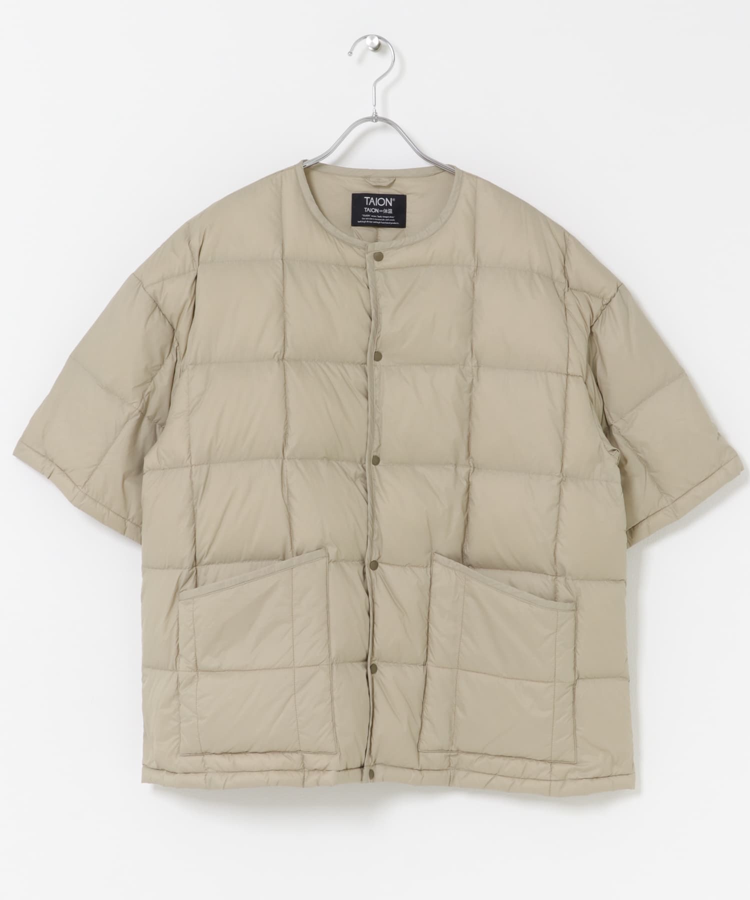 『別注』TAION×DOORS　ショートスリーブAラインライトダウン G.BEIGE one