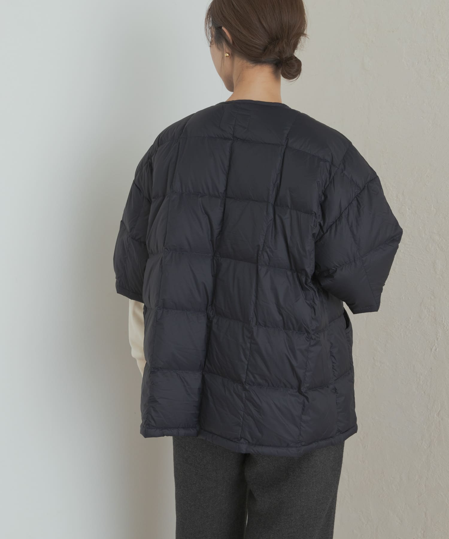 『別注』TAION×DOORS　ショートスリーブAラインライトダウン D.NAVY one