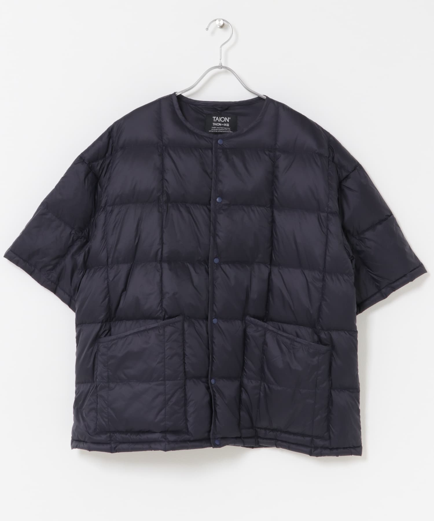 『別注』TAION×DOORS　ショートスリーブAラインライトダウン D.NAVY one