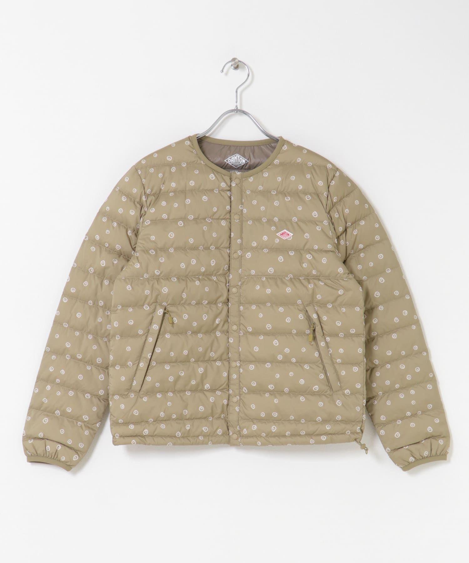 DANTON INNERDOWN CREWNECKJACKET(S BEIGE DOT): アウター｜URBAN