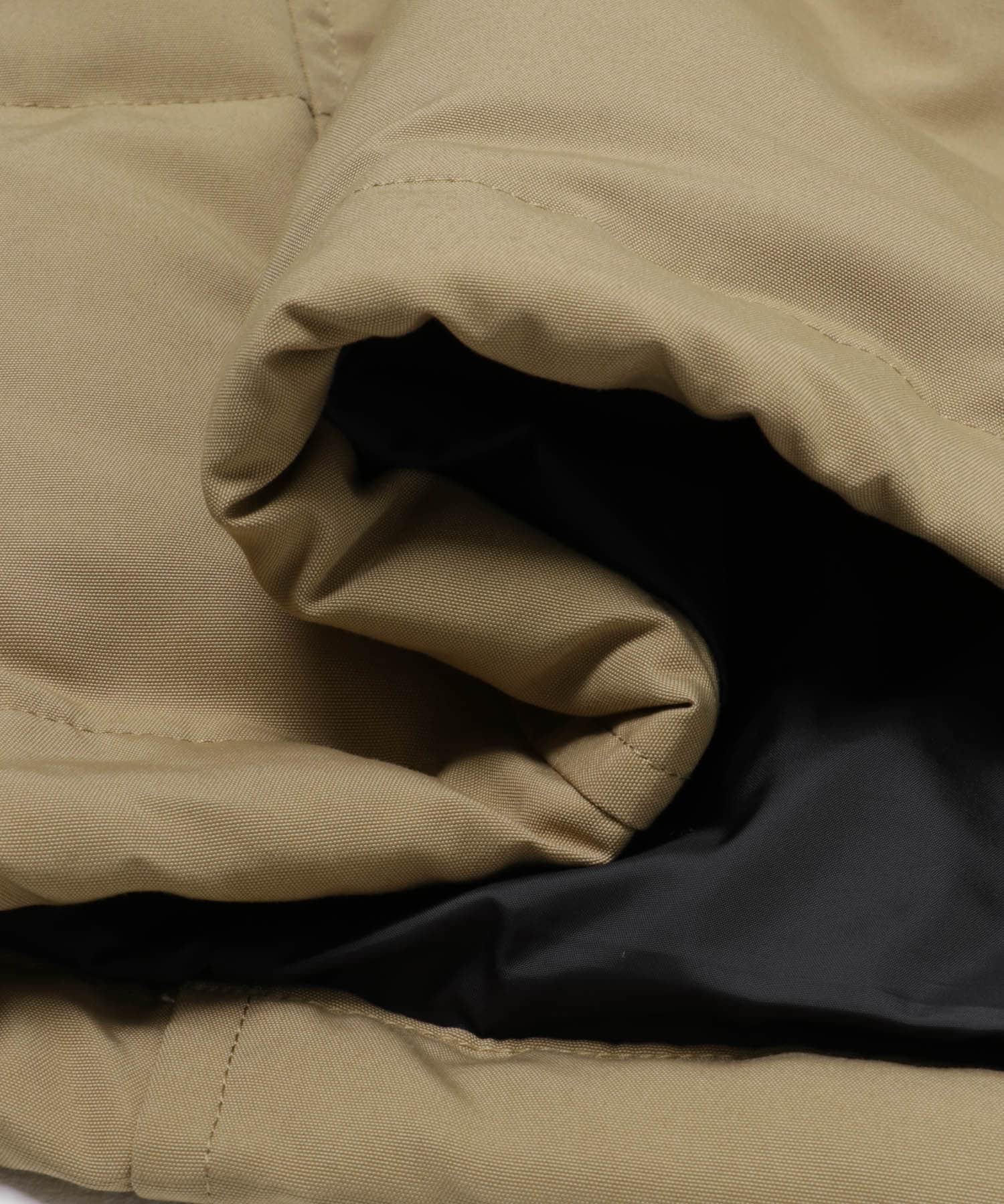 DANTON　FAKE FAR HOODED DOWN COAT LT.BEIGE S