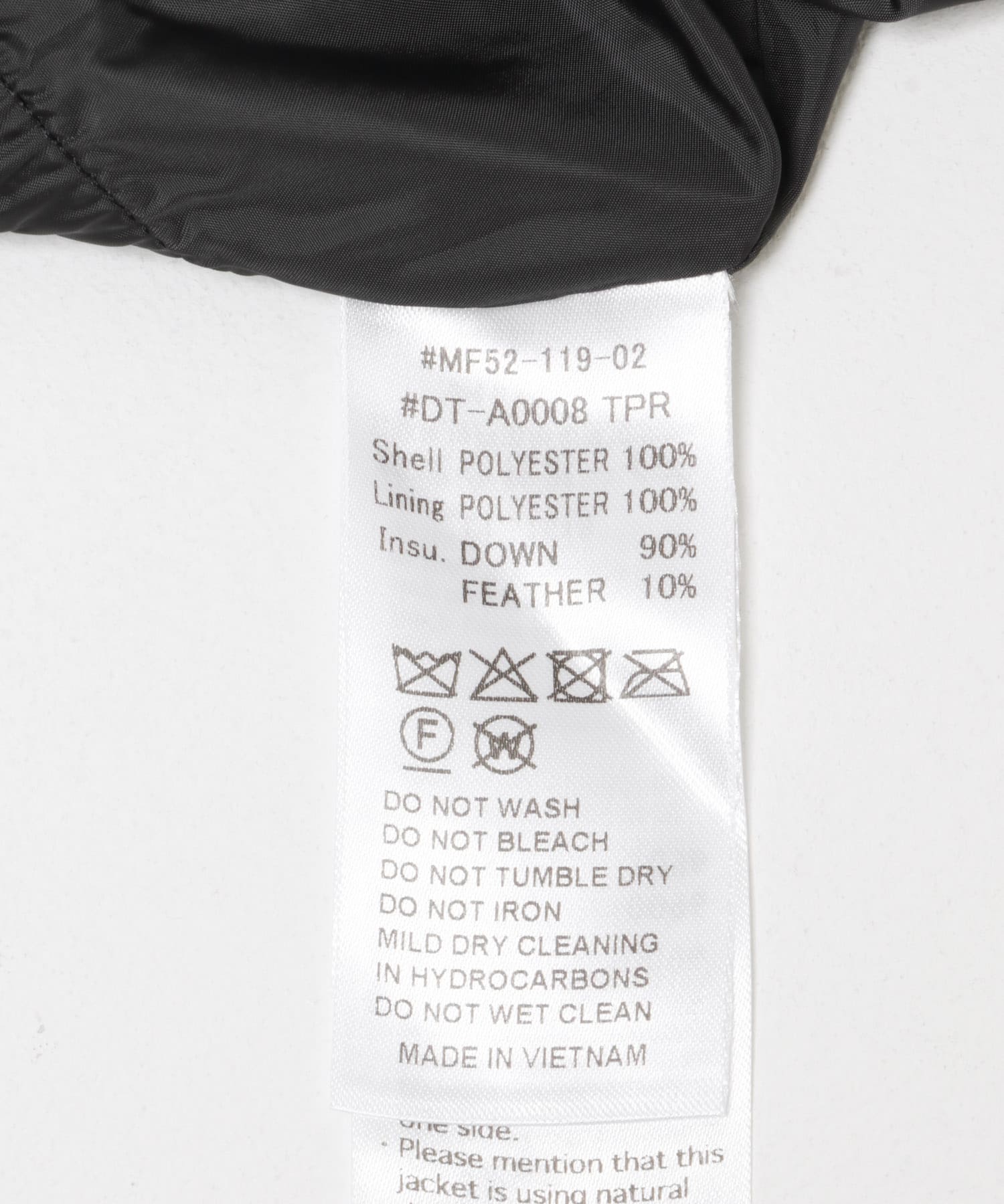 DANTON　DOWN HOODED JACKET LT.BEIGE S