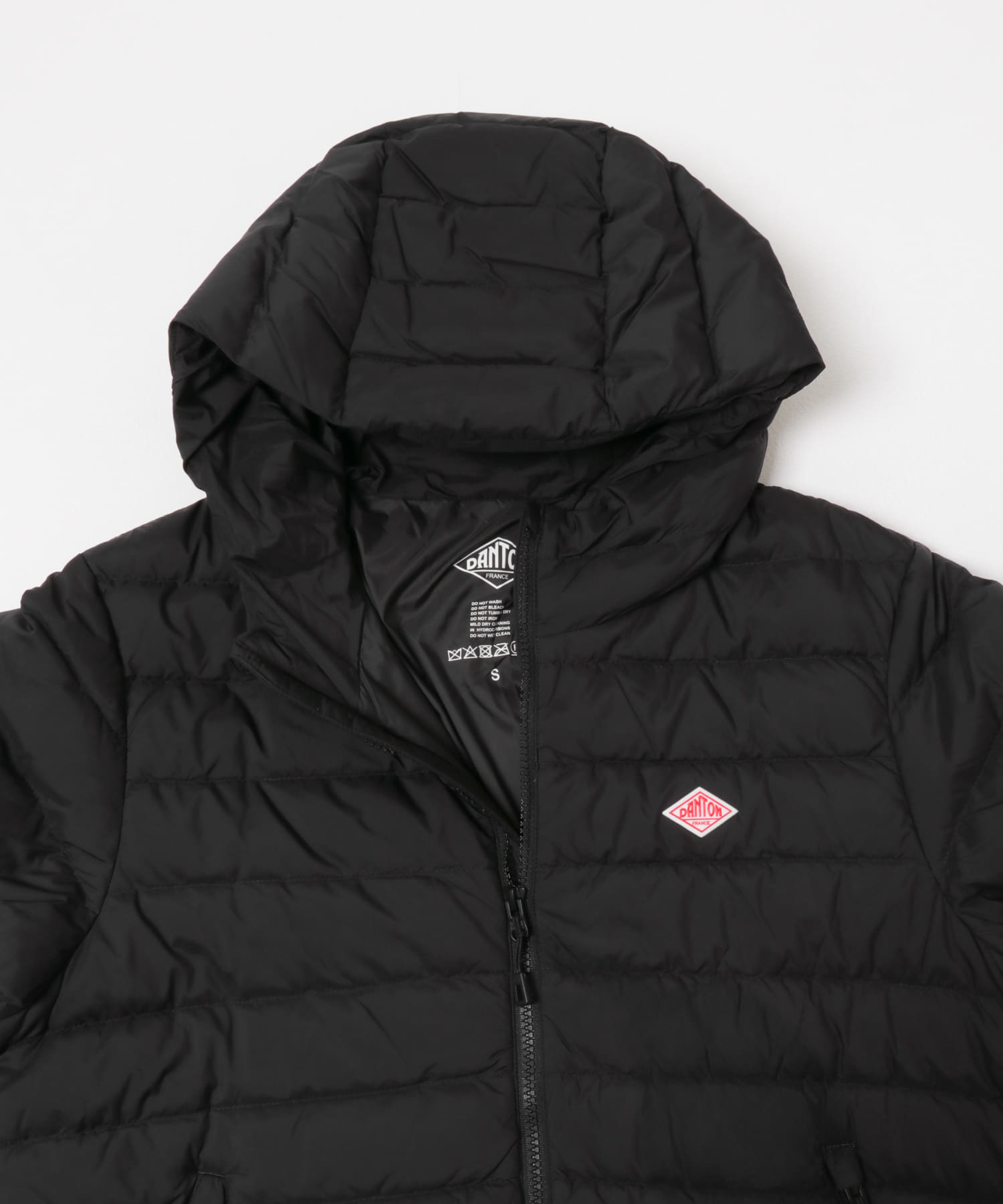 M*u様 DANTON DOWN HOODED JACKET DANTON Wool like Polyester Middle Down Hooded Jacket, Navy