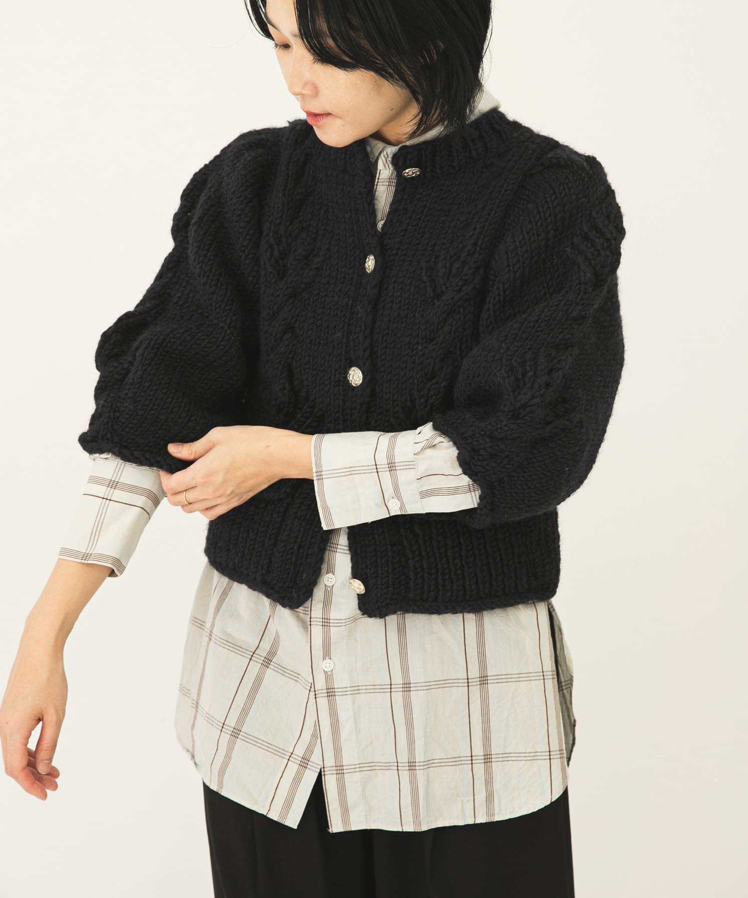 身長：157cm サイズ：one