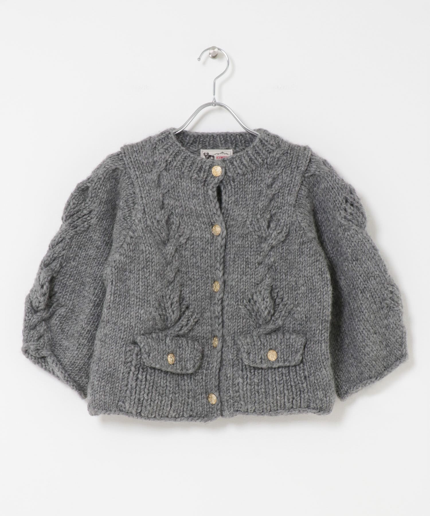 『別注』KHWOPA×DOORS　ニットカーディガン GRAY one
