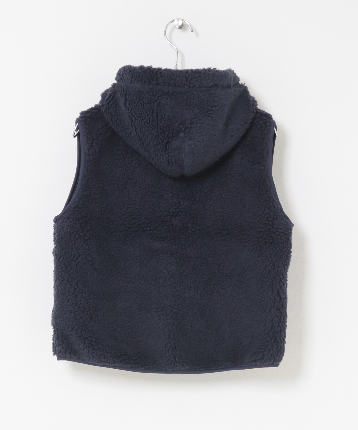 GYMPHLEX　BOA HOODED SHORT VEST NAVY 14