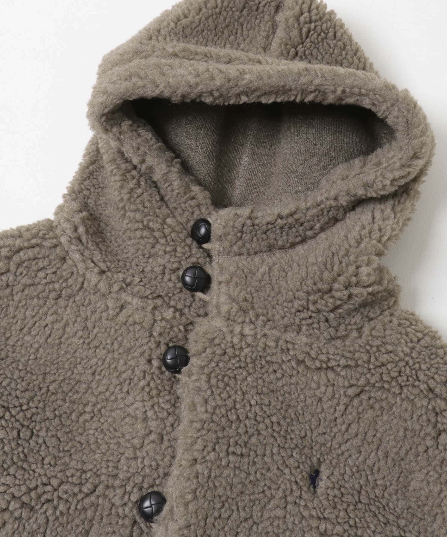 GYMPHLEX　BOA HOODED VEST DK.BEIGE 14