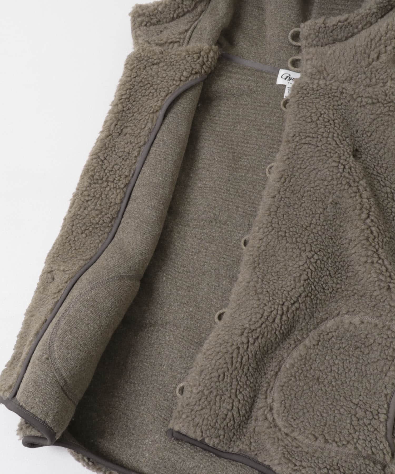 GYMPHLEX　BOA HOODED VEST DK.BEIGE 14