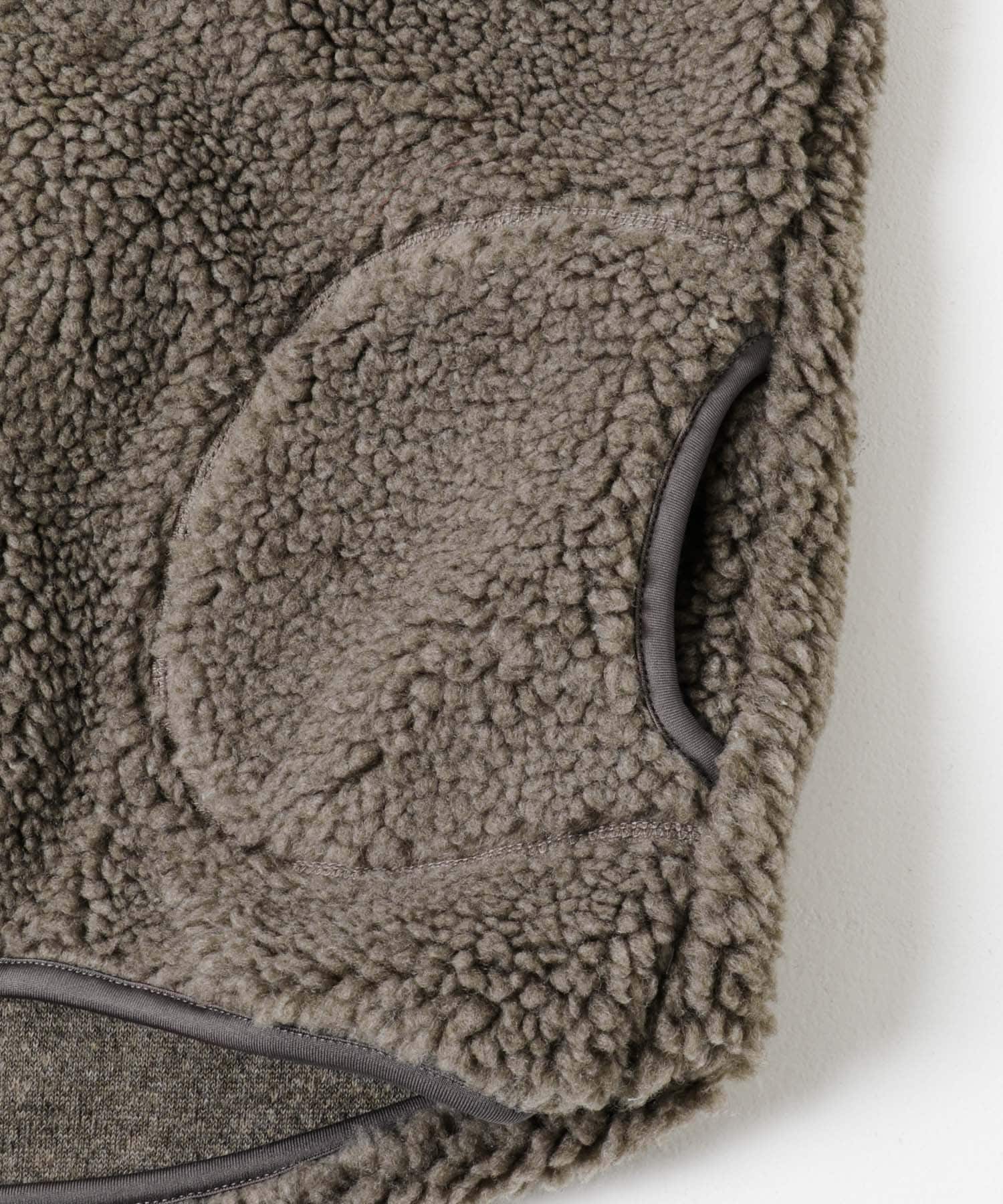 GYMPHLEX　BOA HOODED VEST DK.BEIGE 14