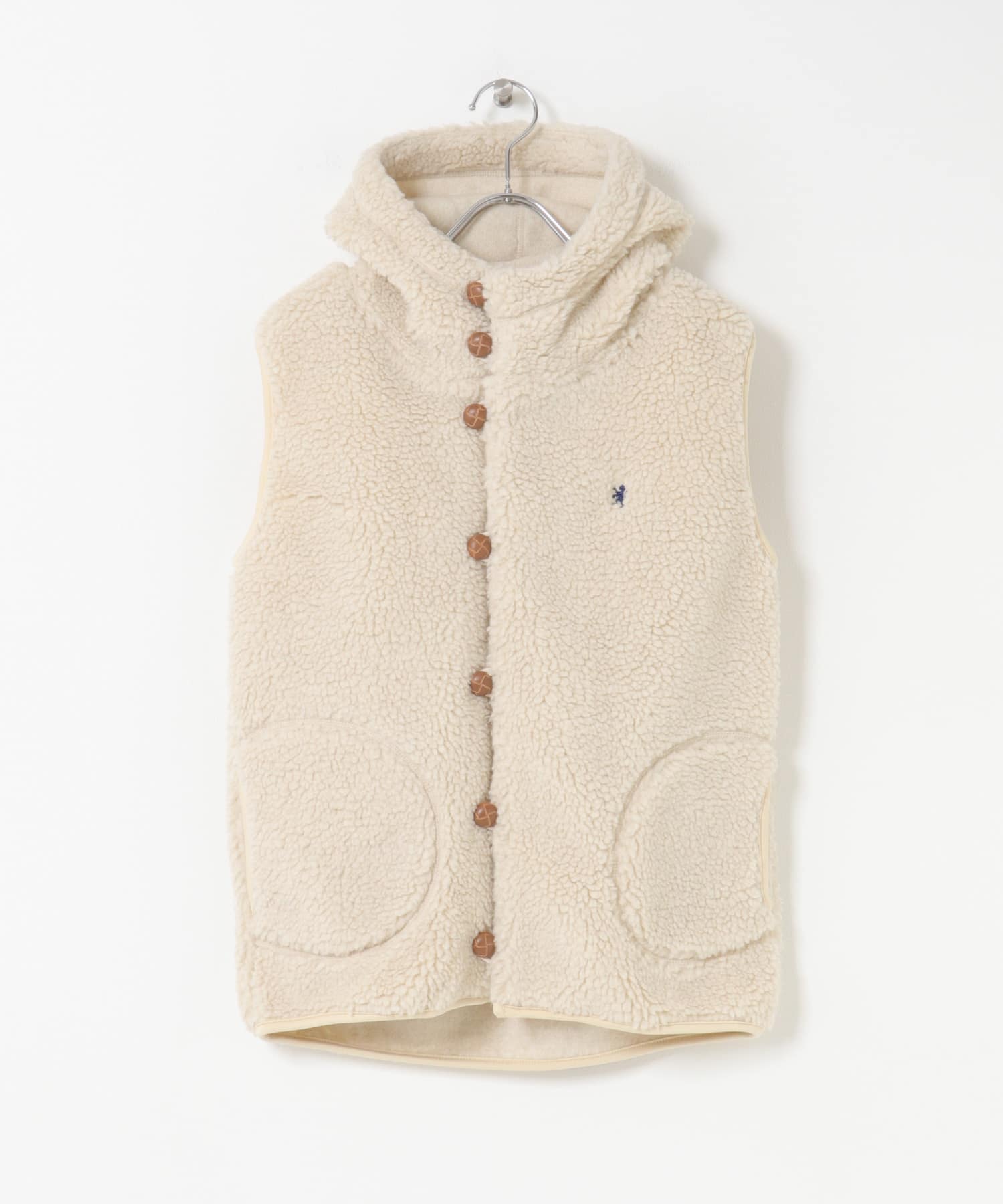 GYMPHLEX　BOA HOODED VEST OYSTER 14