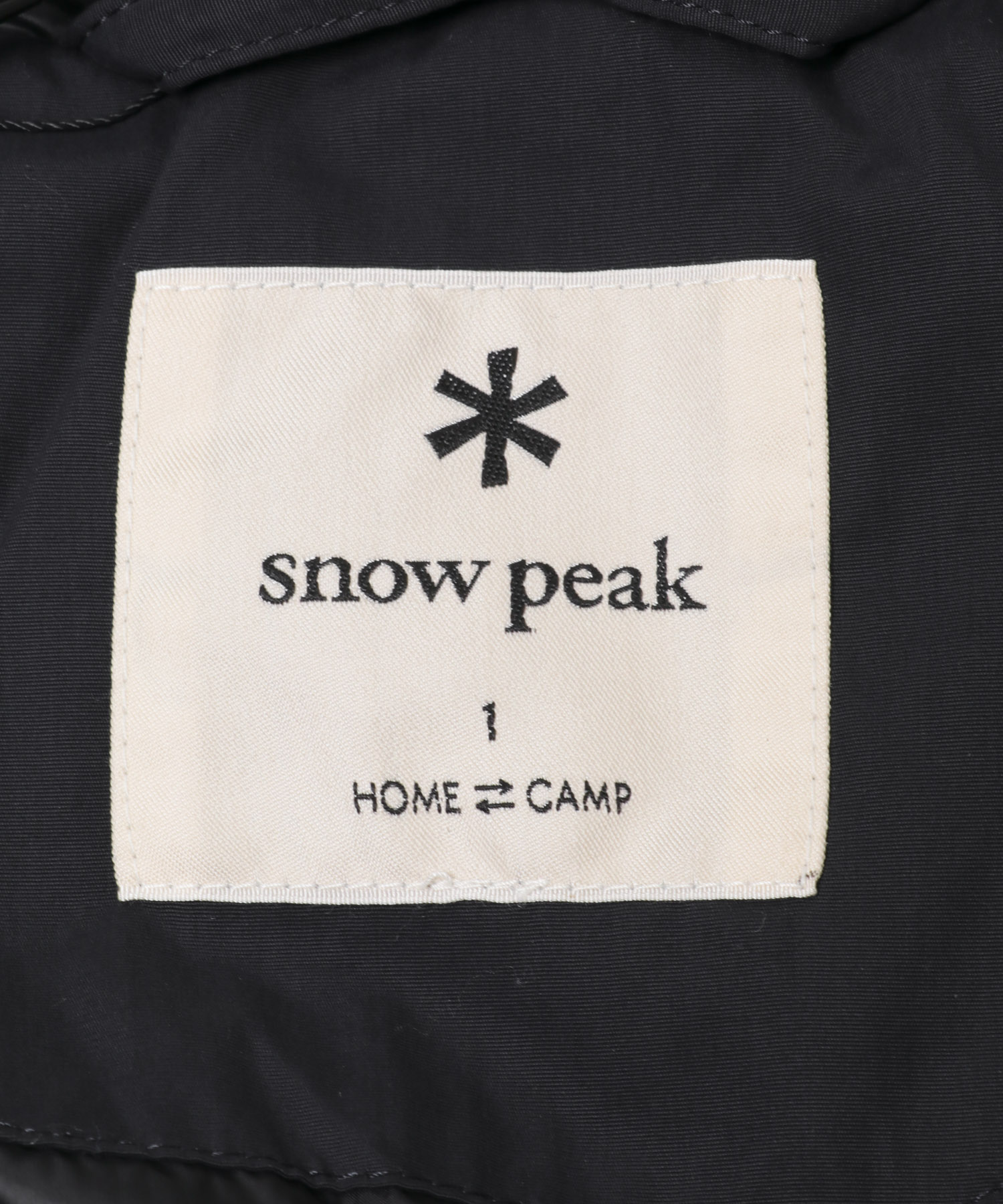 Snow Peak Apparel　Everyday Down Jacket BLACK 1
