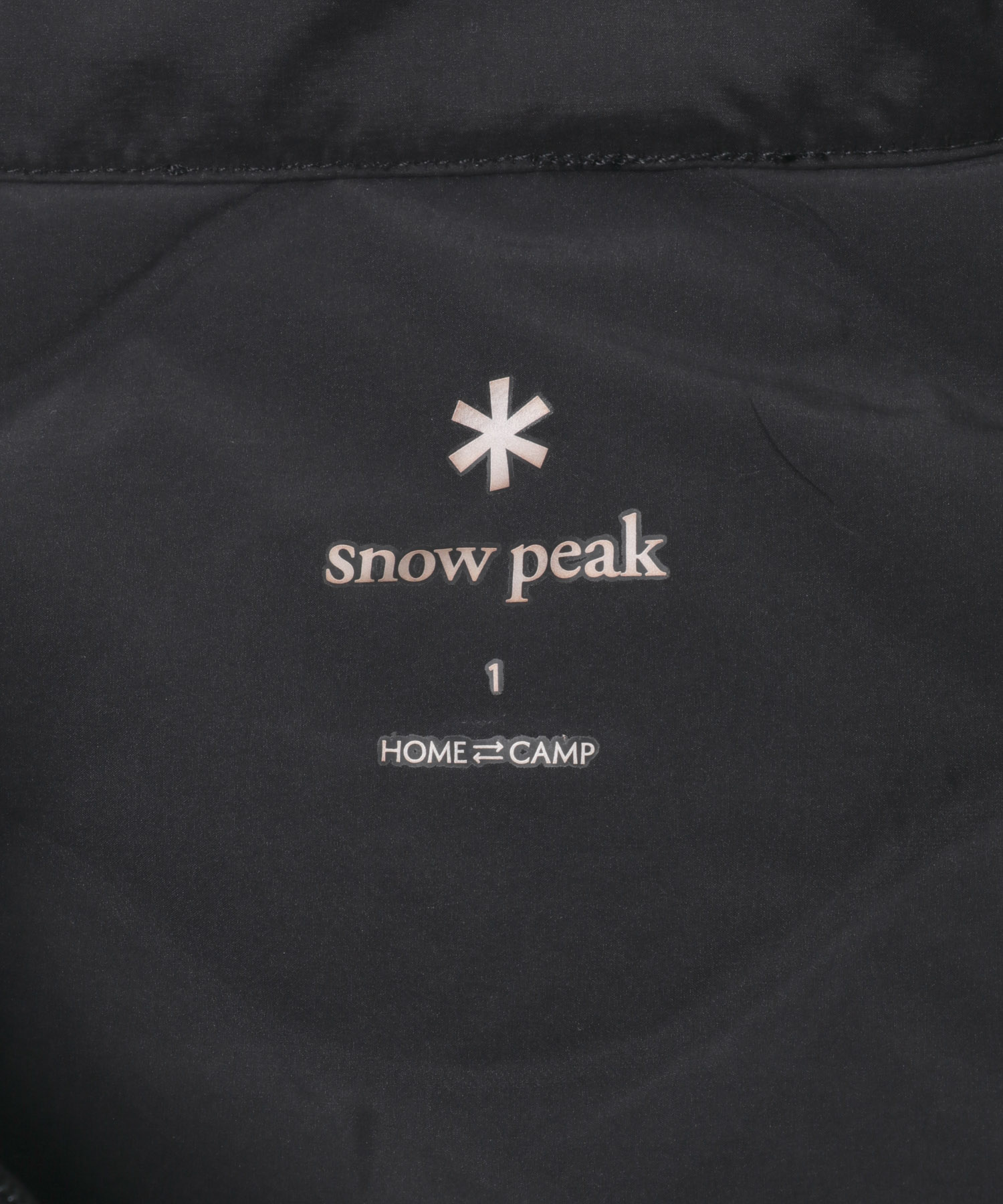 Snow Peak Apparel　Seamless Quilted Down  pullover BLACK 1