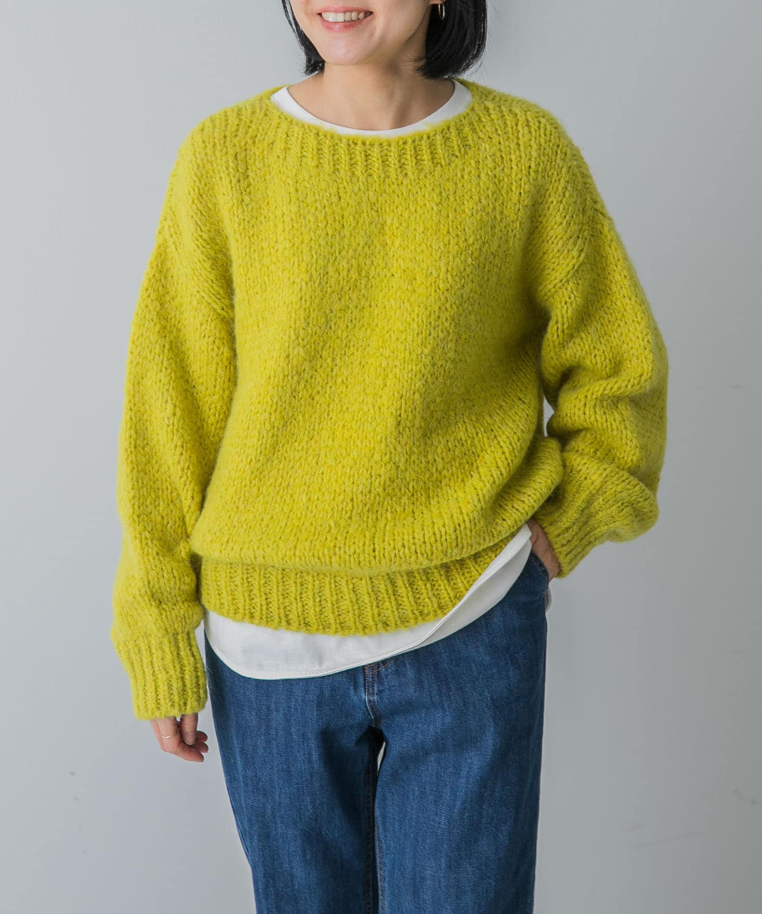 『別注』TRICOTS JEAN MARC×DOORS　boat neck loose knit