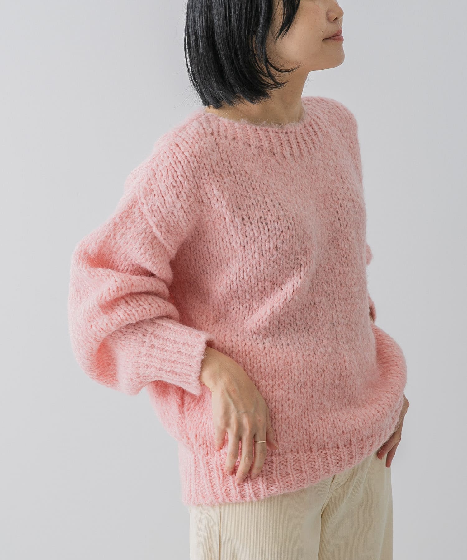 『別注』TRICOTS JEAN MARC×DOORS　boat neck loose knit