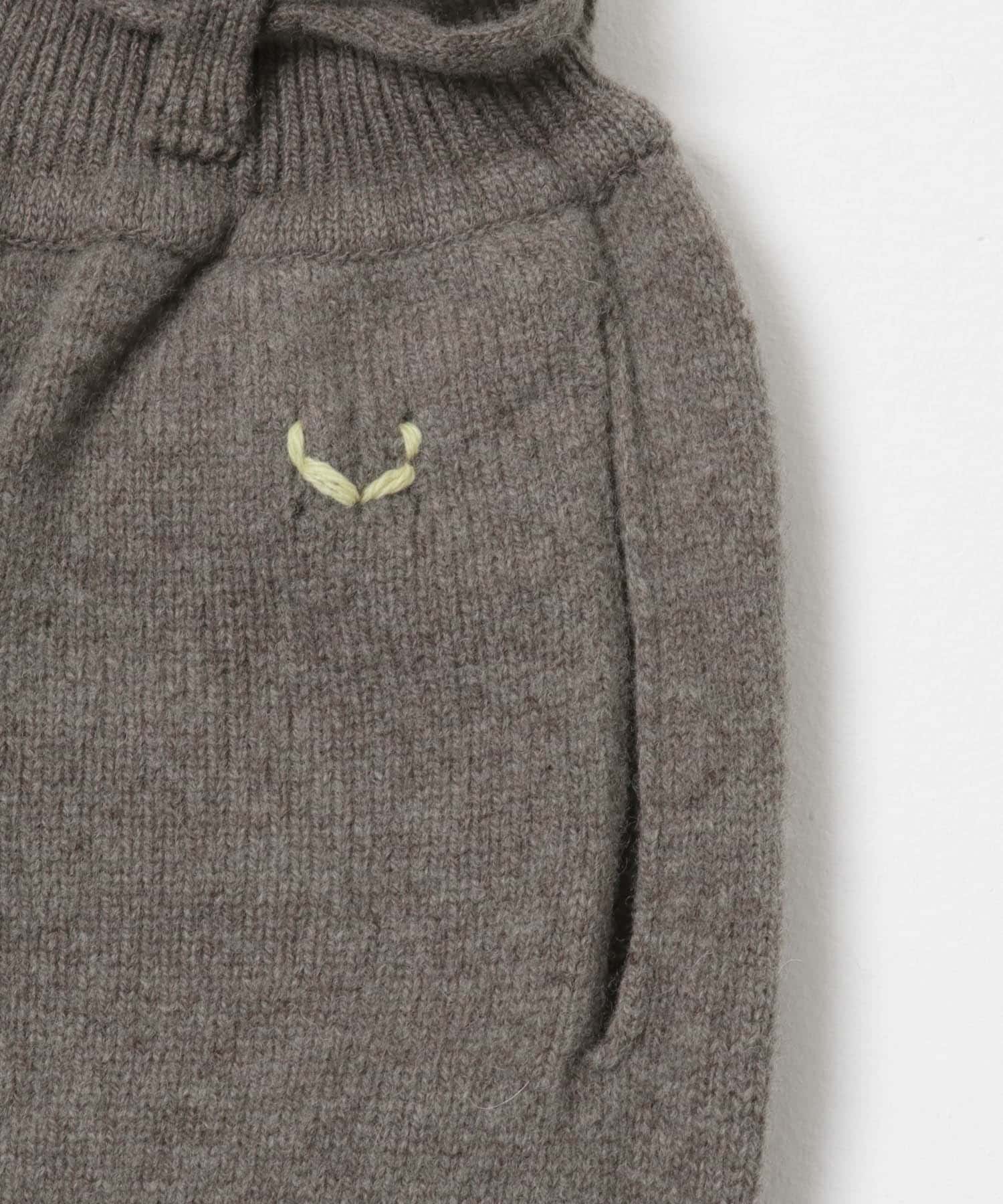 unfil　fine lambs wool pants d.mocha 1