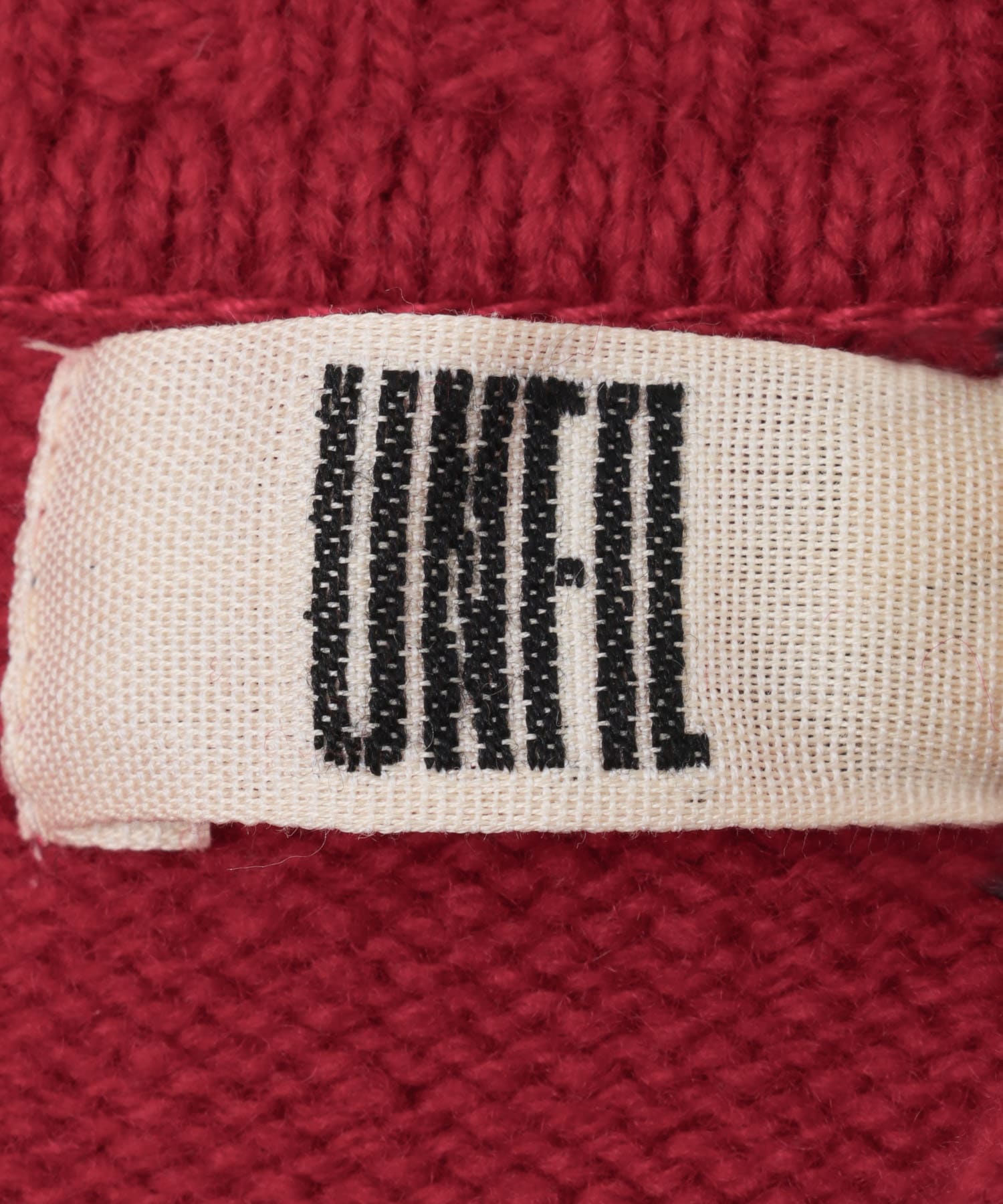 unfil　fine lambs wool pants red 1