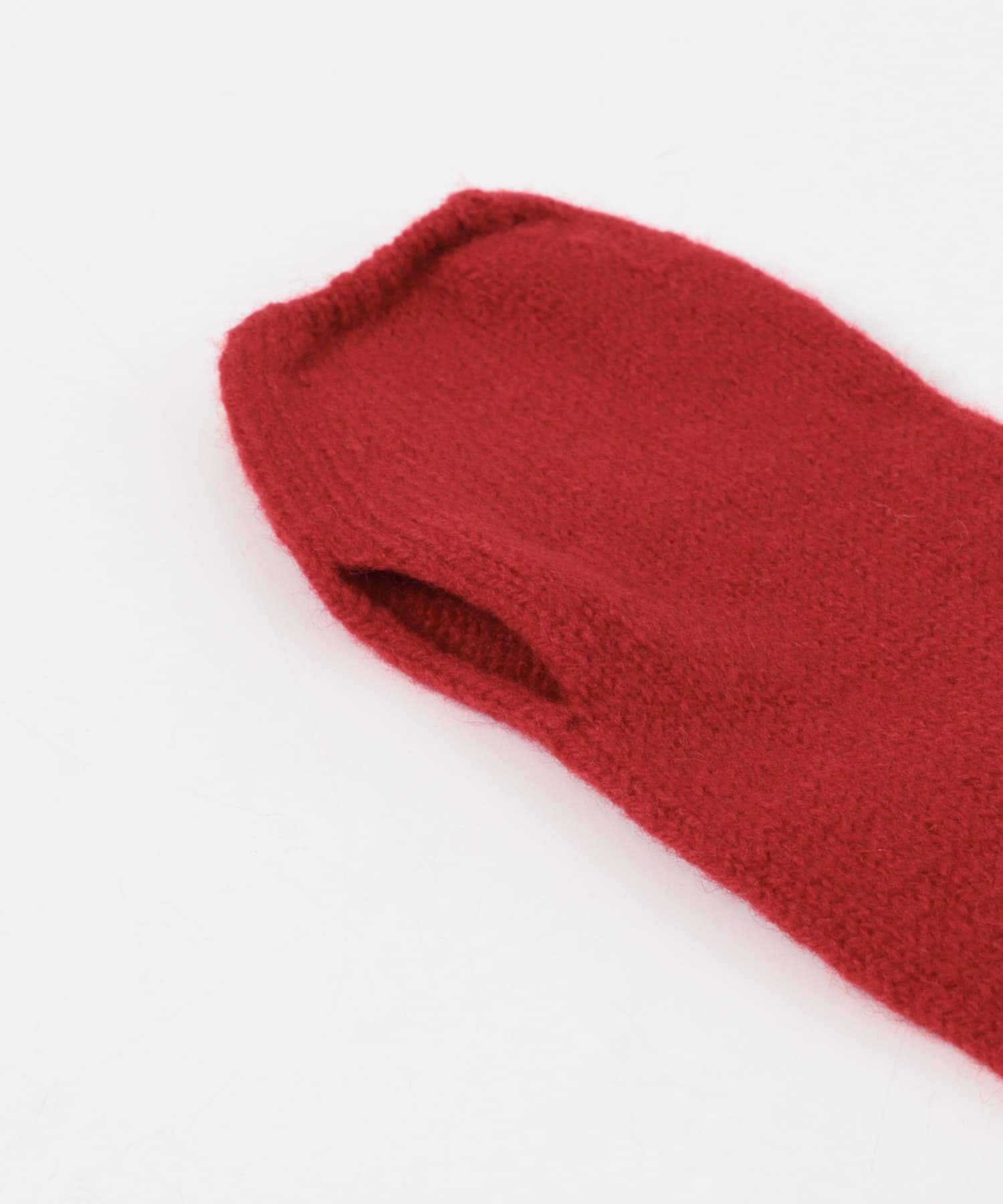 unfil　wool fingerless gloves red 1