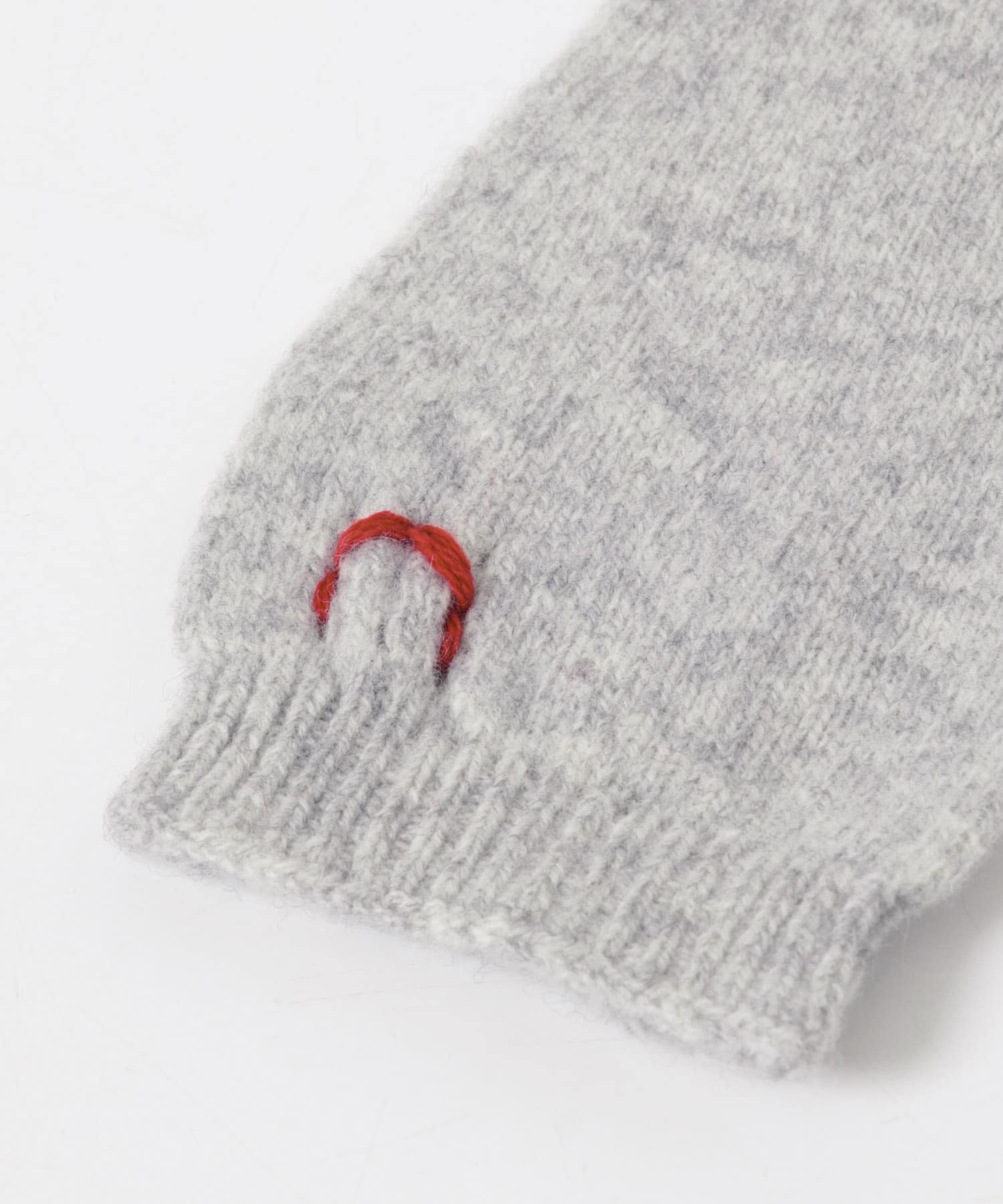 unfil　wool fingerless gloves l.gray 1