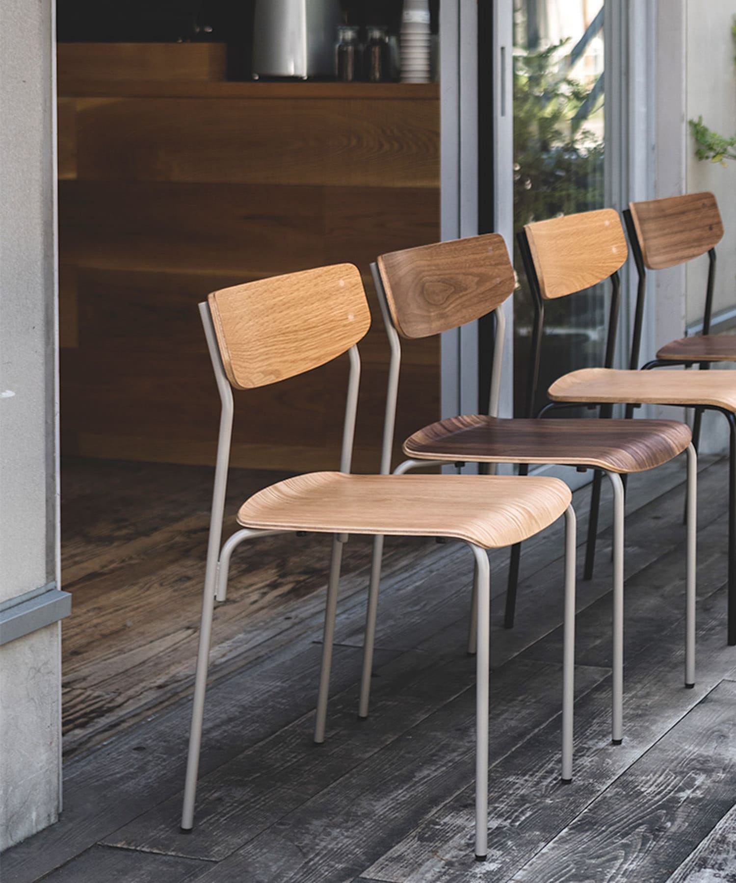 graf　Tsumi Chair oak×grey oak GY -