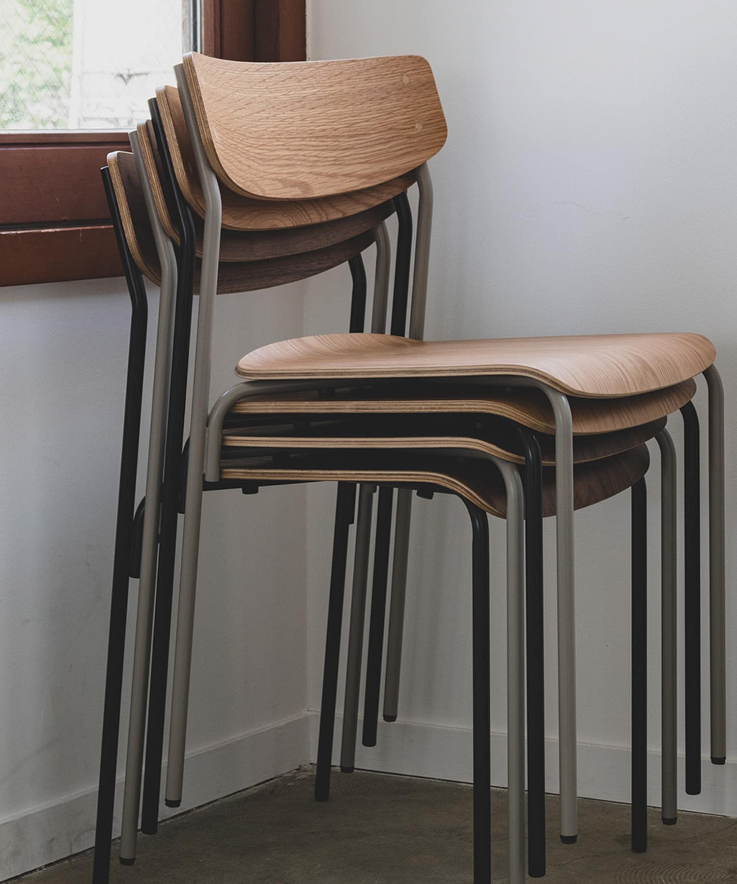 graf　Tsumi Chair oak×grey oak GY -