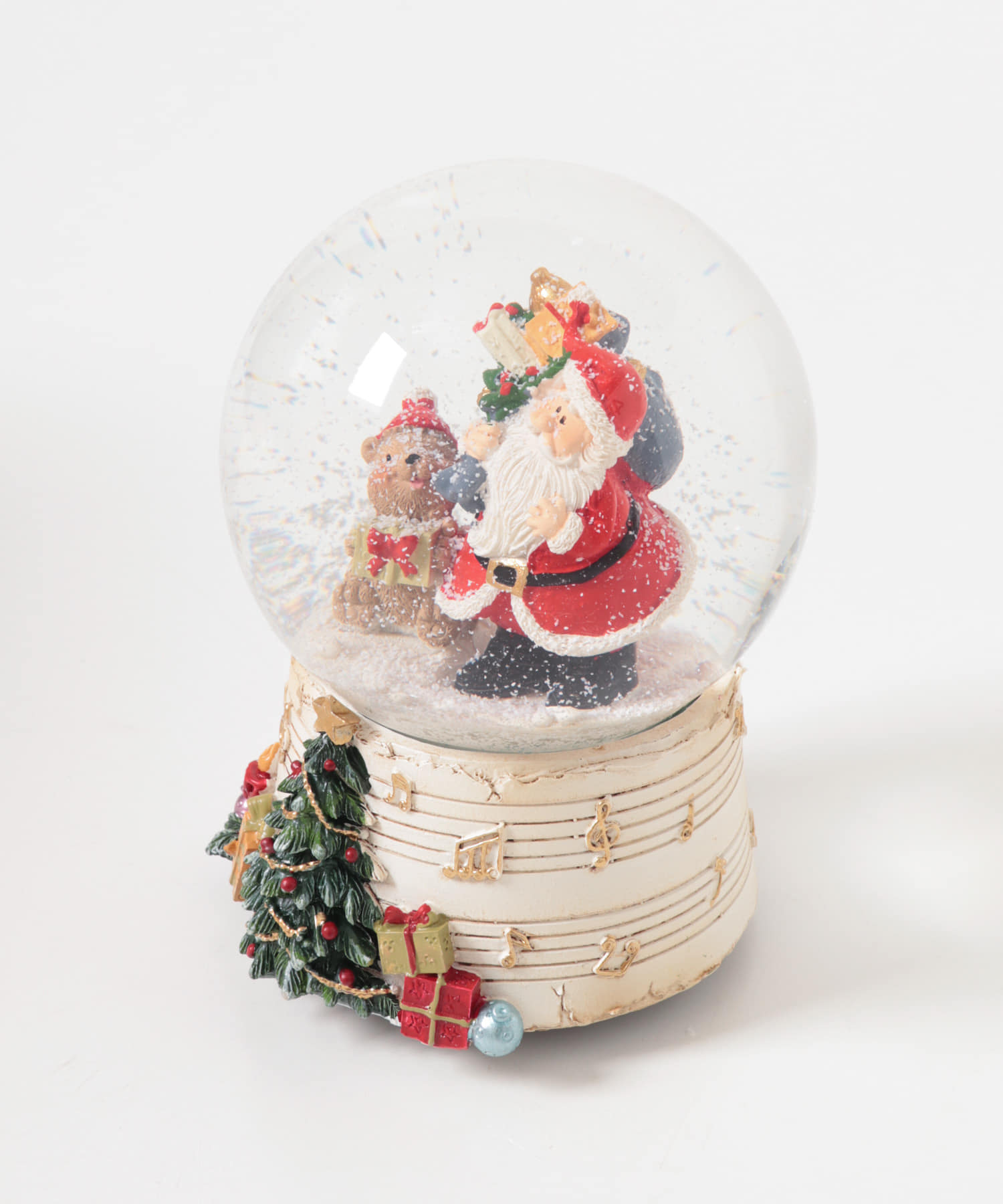 Mark's　スノードーム オルゴール サンタ・ベア -