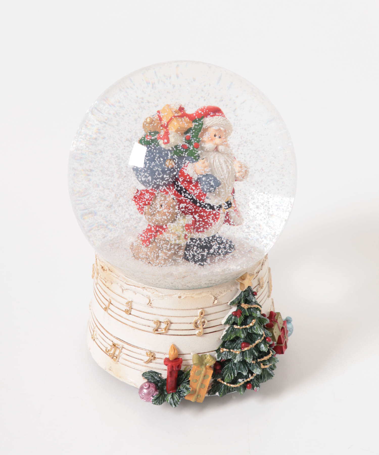 Mark's　スノードーム オルゴール サンタ・ベア -