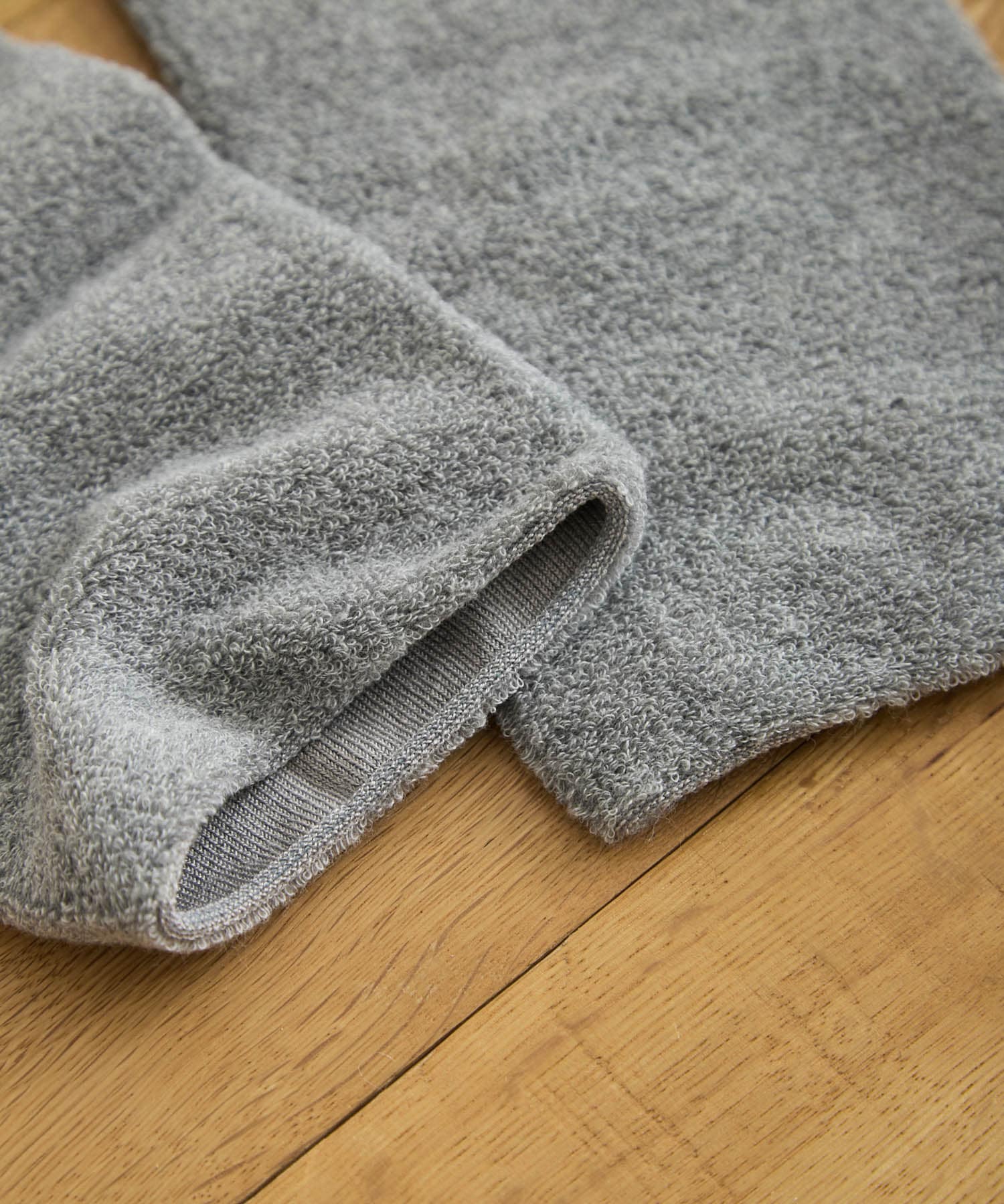 meri ja kuu　4分丈インナーパンツ シルクコットンパイル charcoal -