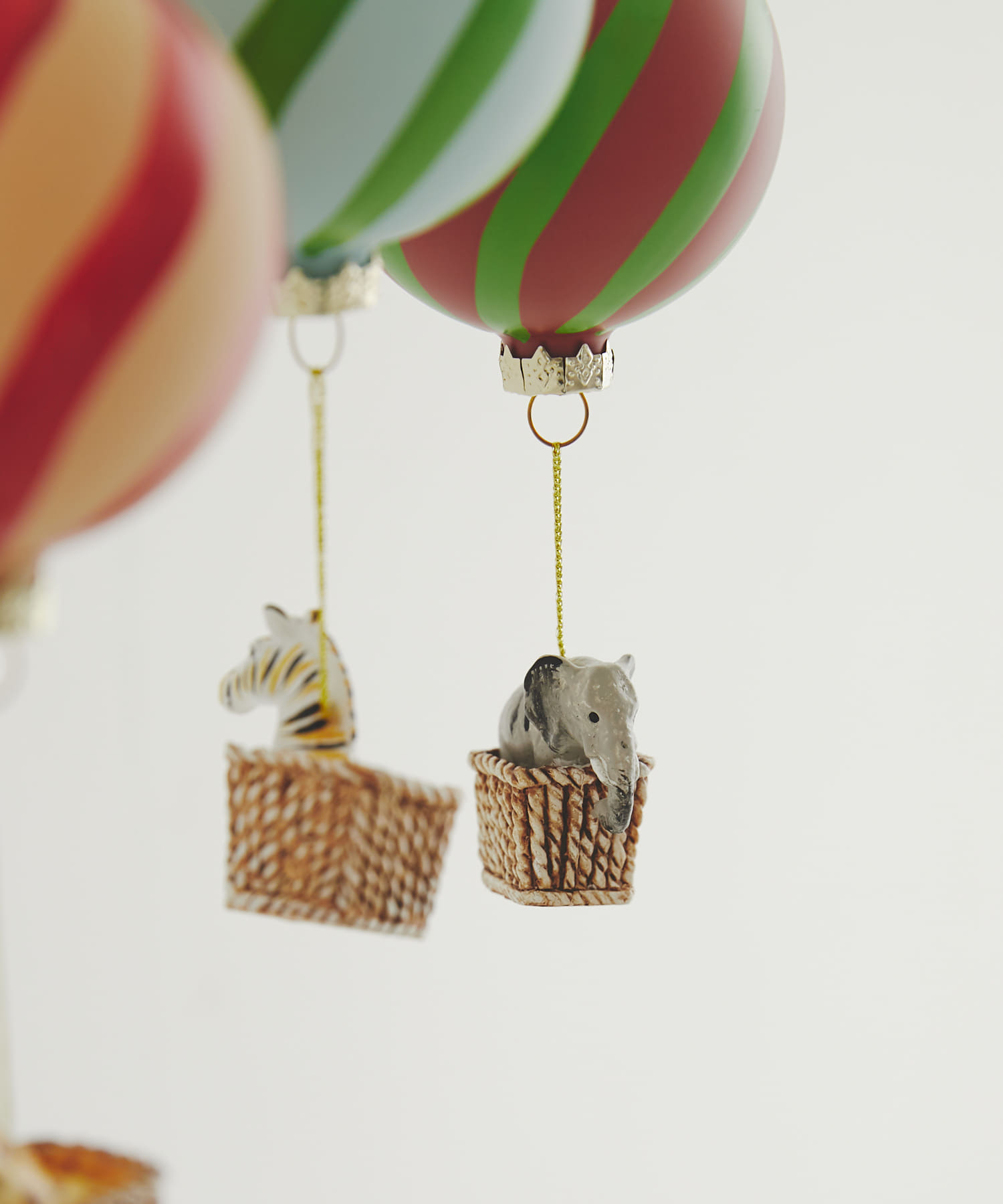 南貿易　ガラスバルーンハンガー シマウマ -