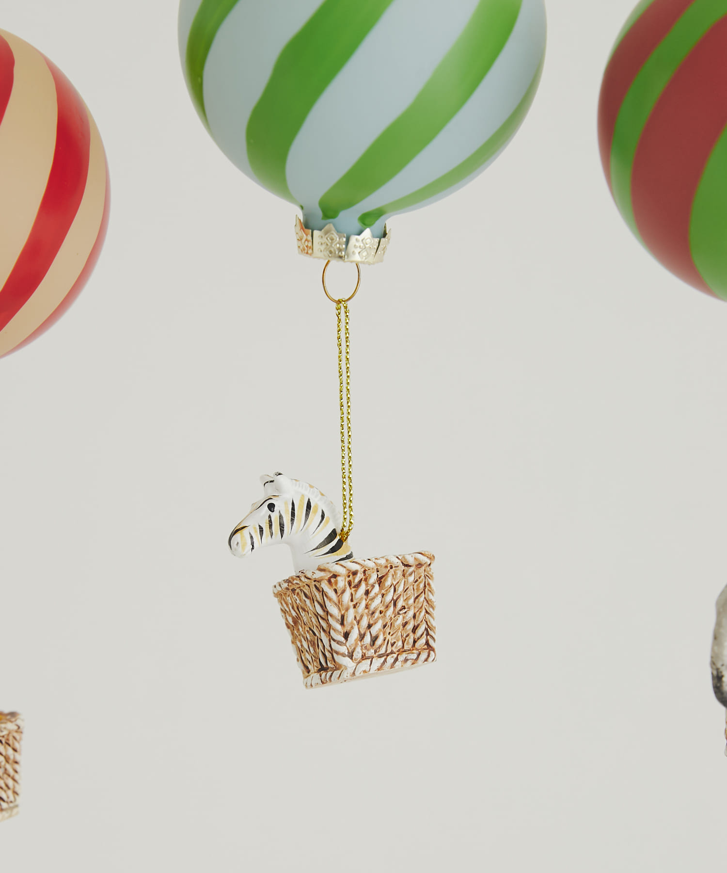 南貿易　ガラスバルーンハンガー シマウマ -