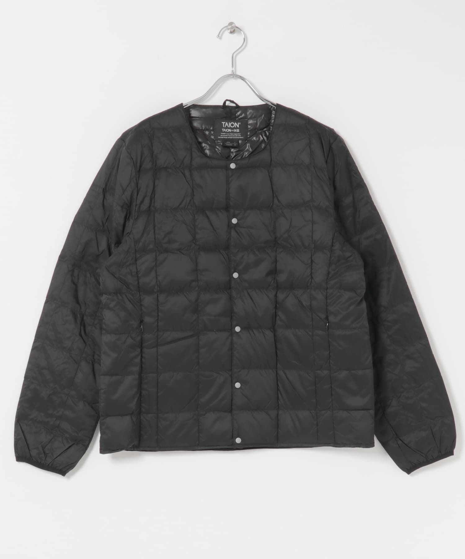 TAION　CREW NECK BUTTON DOWN JACKET