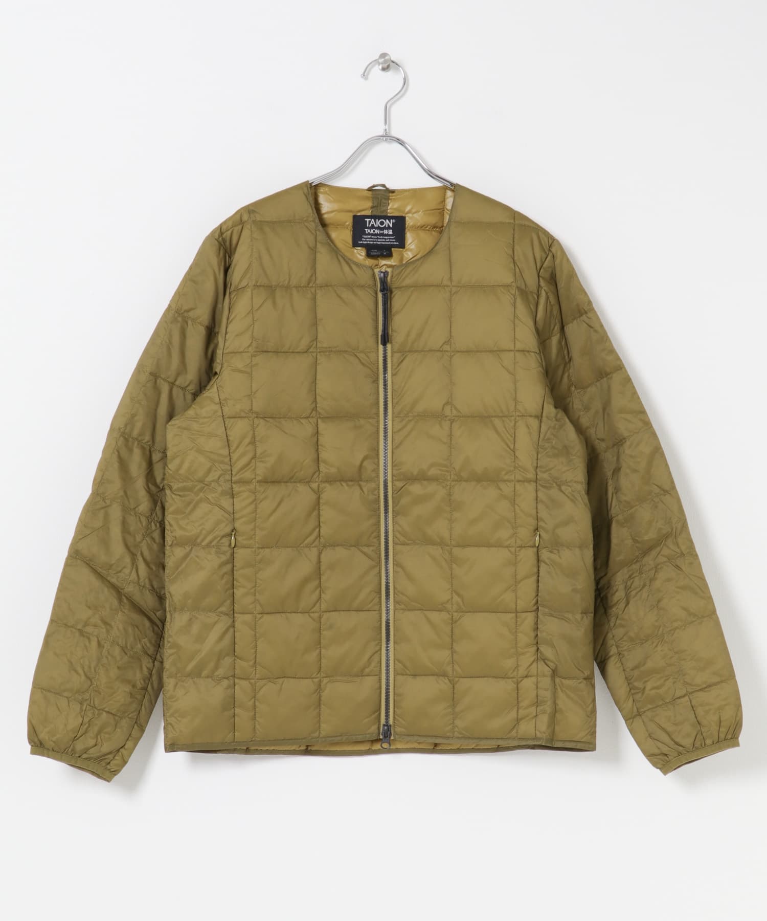 TAION　CREW NECK W-ZIP DOWN JACKET