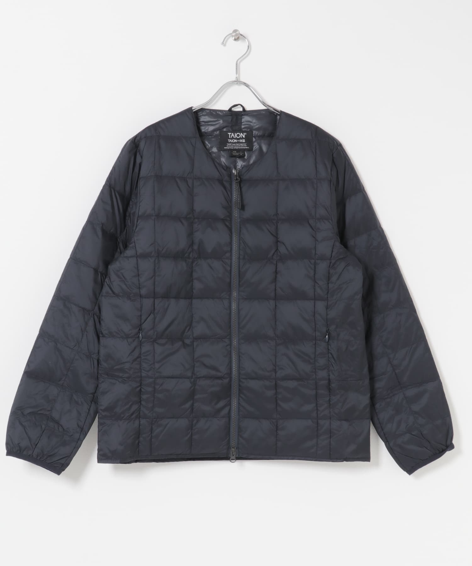 TAION　CREW NECK W-ZIP DOWN JACKET