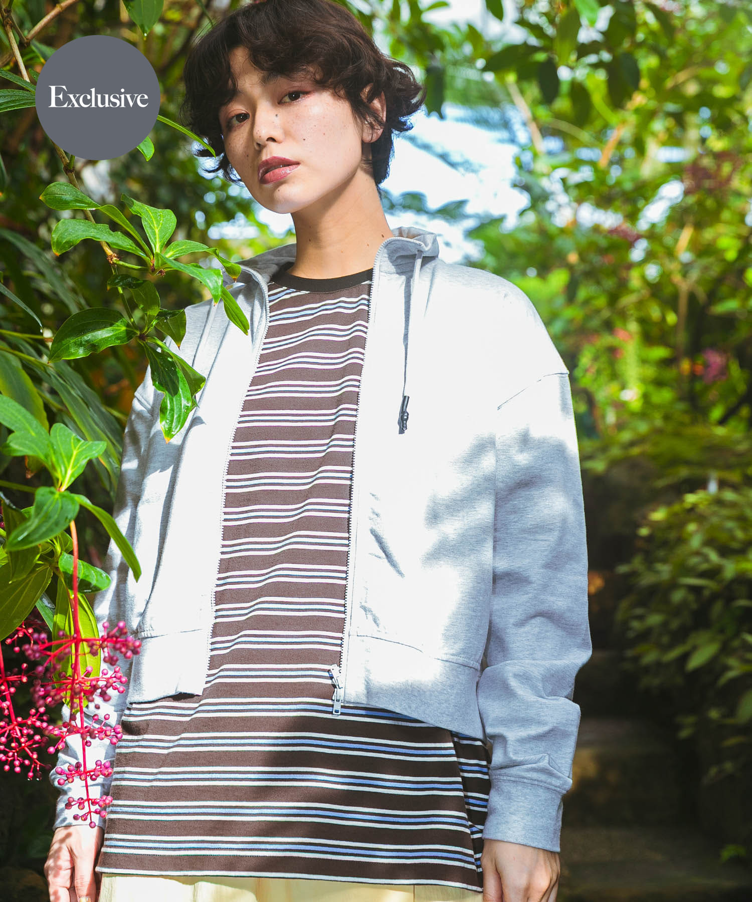 『別注』La Hutte×EKAL　 MULTI BORDERLONG-SLEEVET-SHIRTS