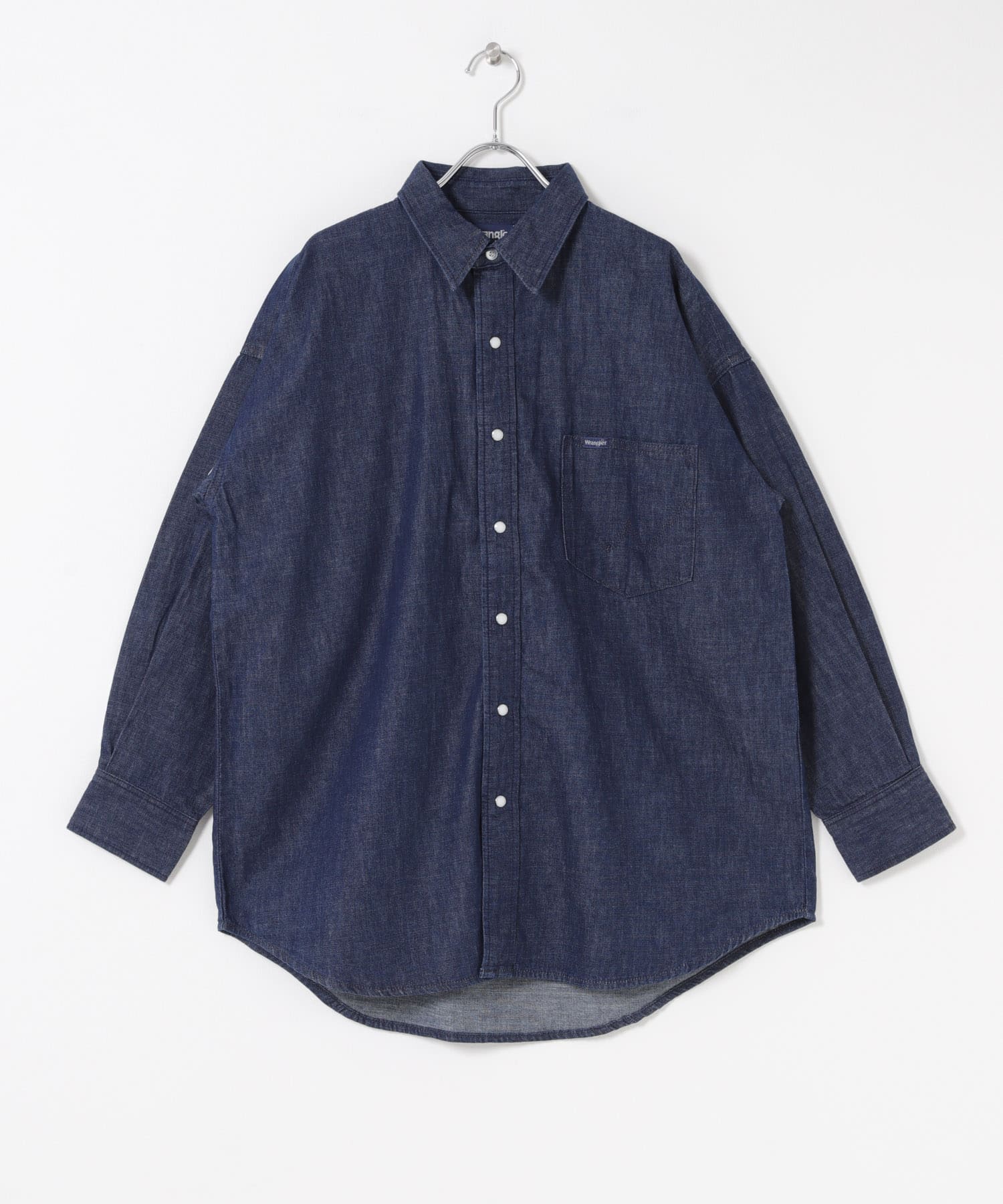 『別注』Wrangler×EKAL　LONG-SLEEVEデニムワークシャツ O.W Free