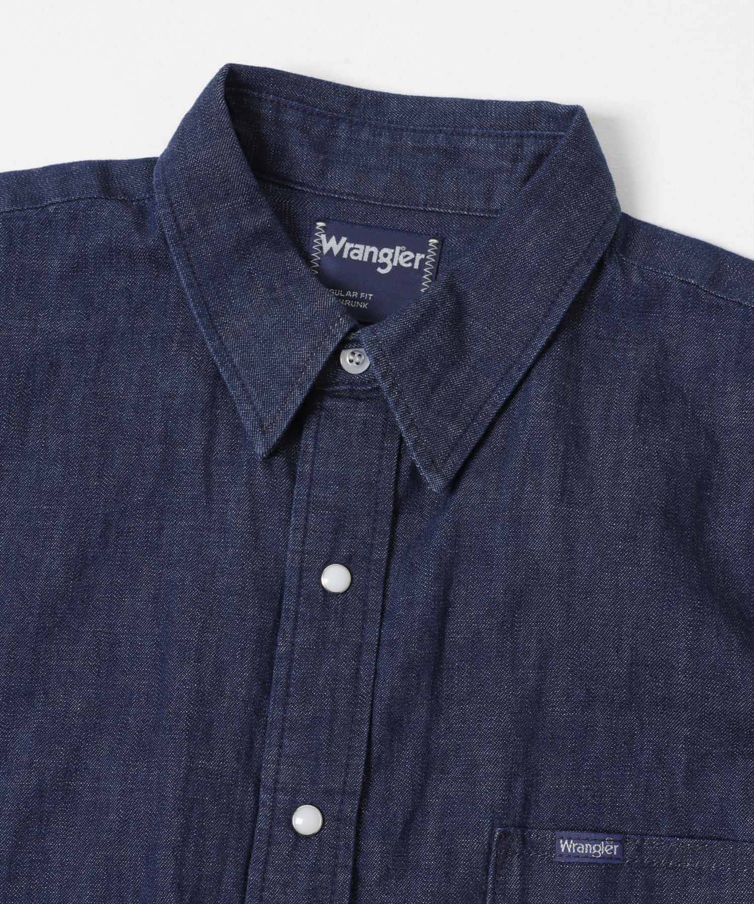 『別注』Wrangler×EKAL　LONG-SLEEVEデニムワークシャツ O.W Free