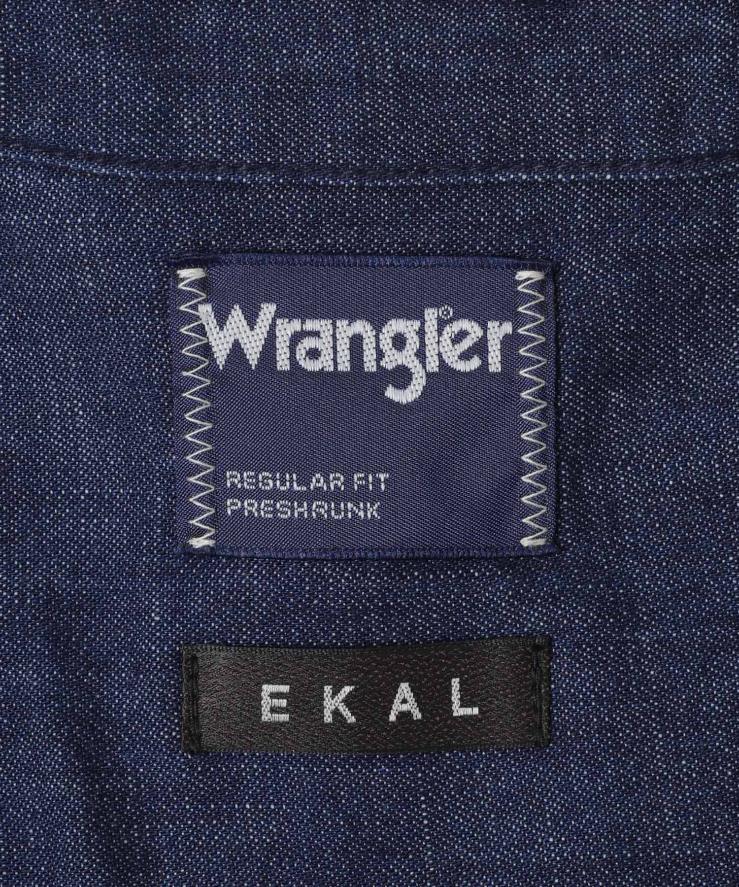 『別注』Wrangler×EKAL　LONG-SLEEVEデニムワークシャツ O.W Free