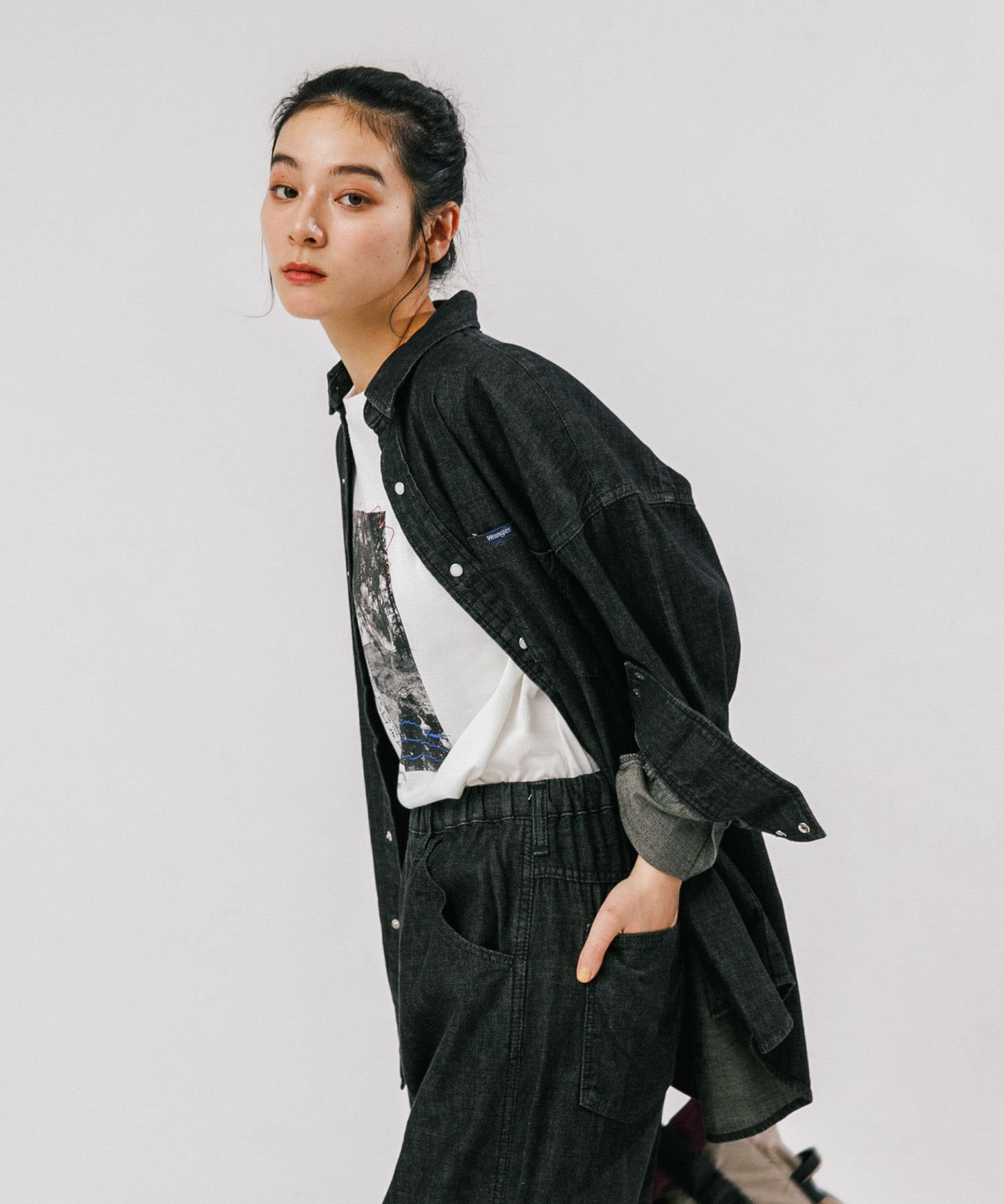 身長：168cm サイズ：one