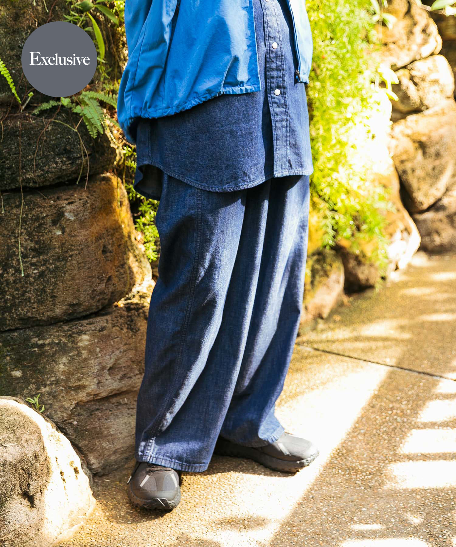 『別注』Wrangler×EKAL　デニムリラックスバギーパンツ