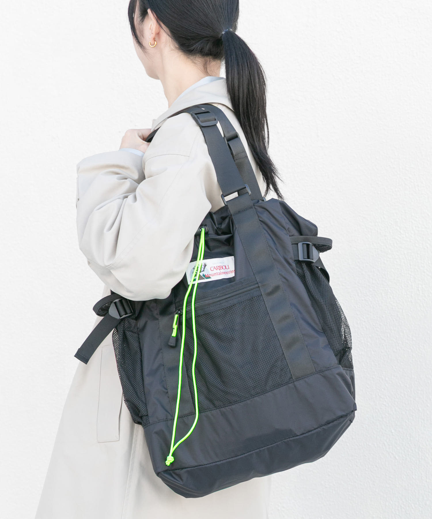 『別注』Caribou Mountaineering×EKAL　L. WEIGHT PACK TOTE BLACK Free