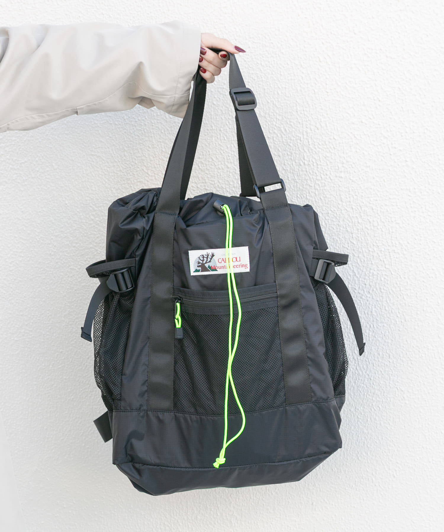 『別注』Caribou Mountaineering×EKAL　L. WEIGHT PACK TOTE BLACK Free