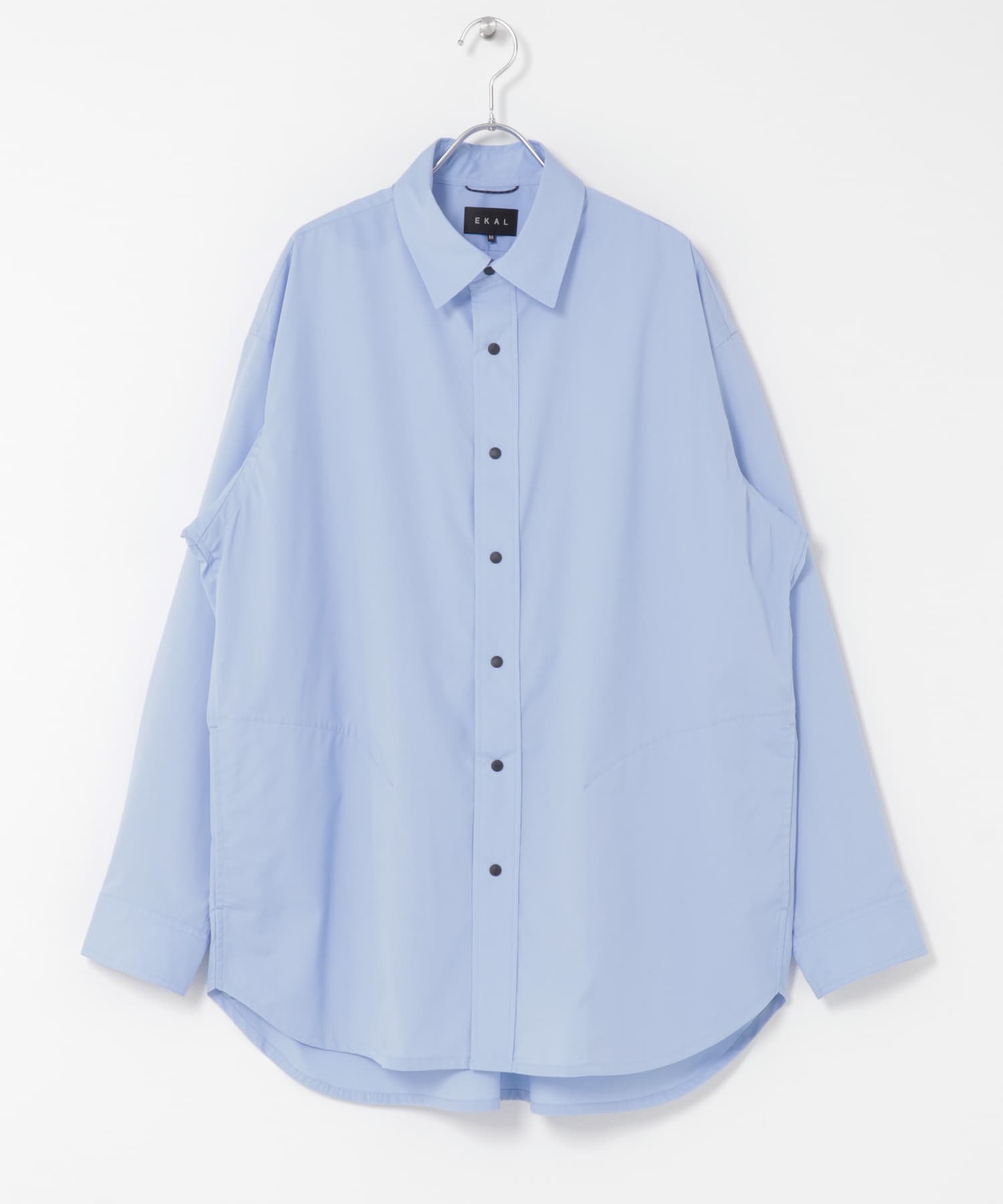 エステネージュ ロングスリーブシャツ サックス M