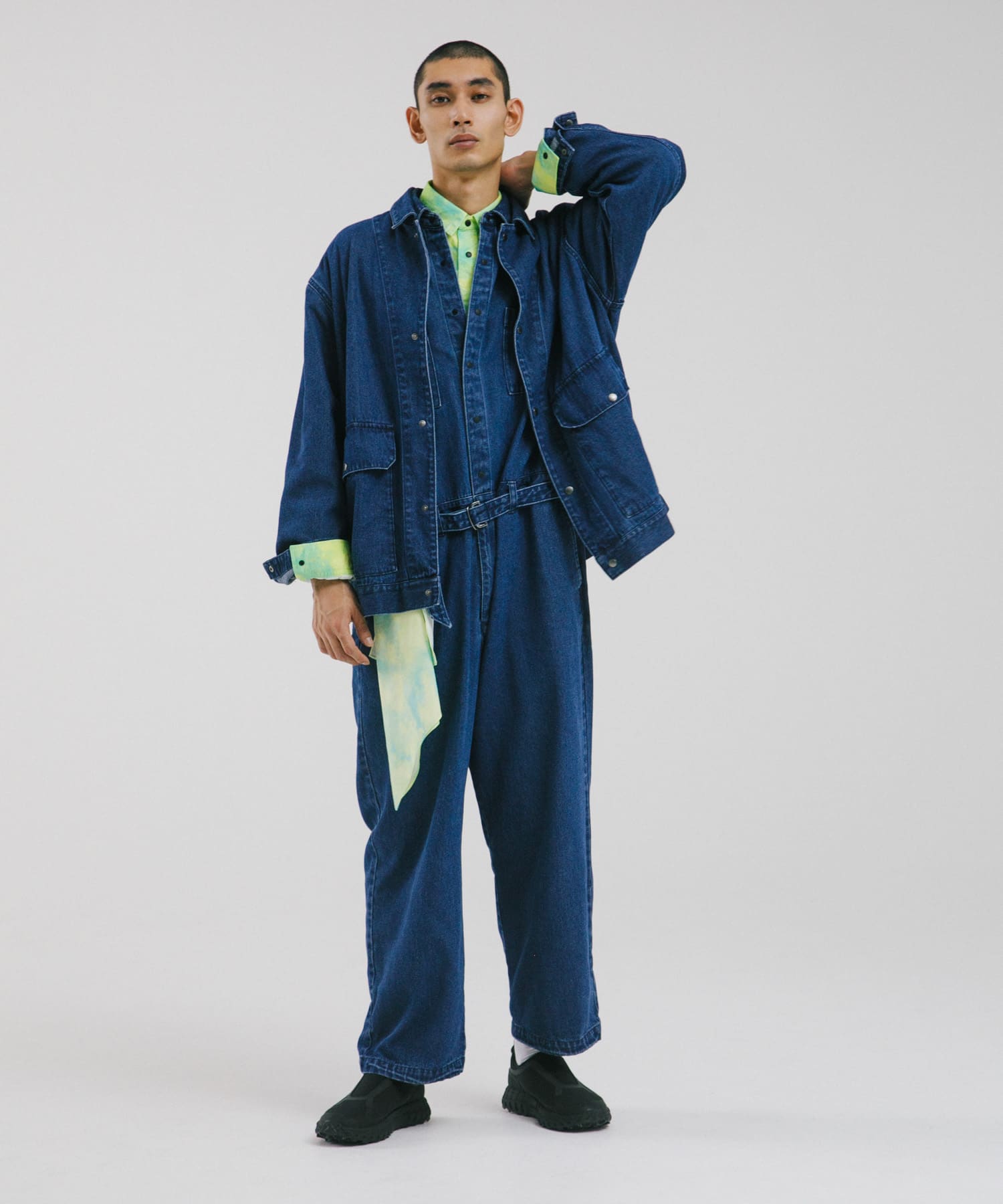 身長：182cm サイズ：one