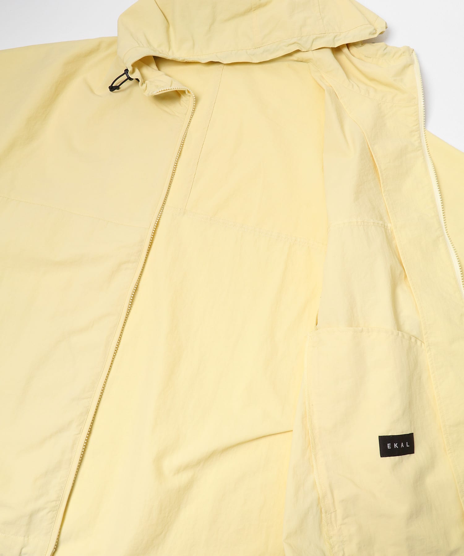 『UR TECH』ナイロンタッサーフーディー イエロー M