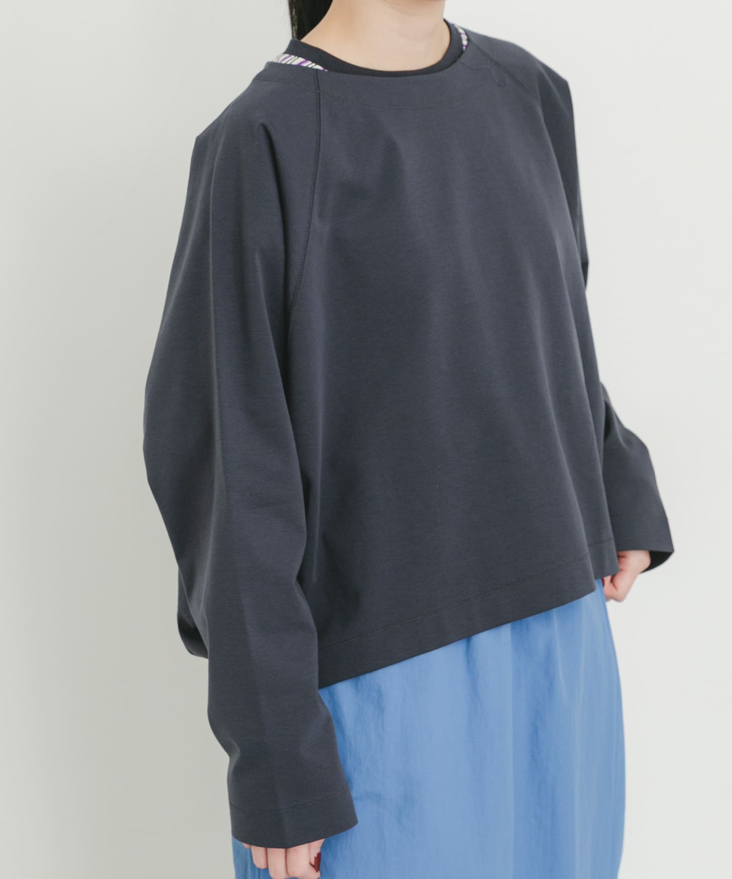 シルケットコットンロングスリーブTシャツ