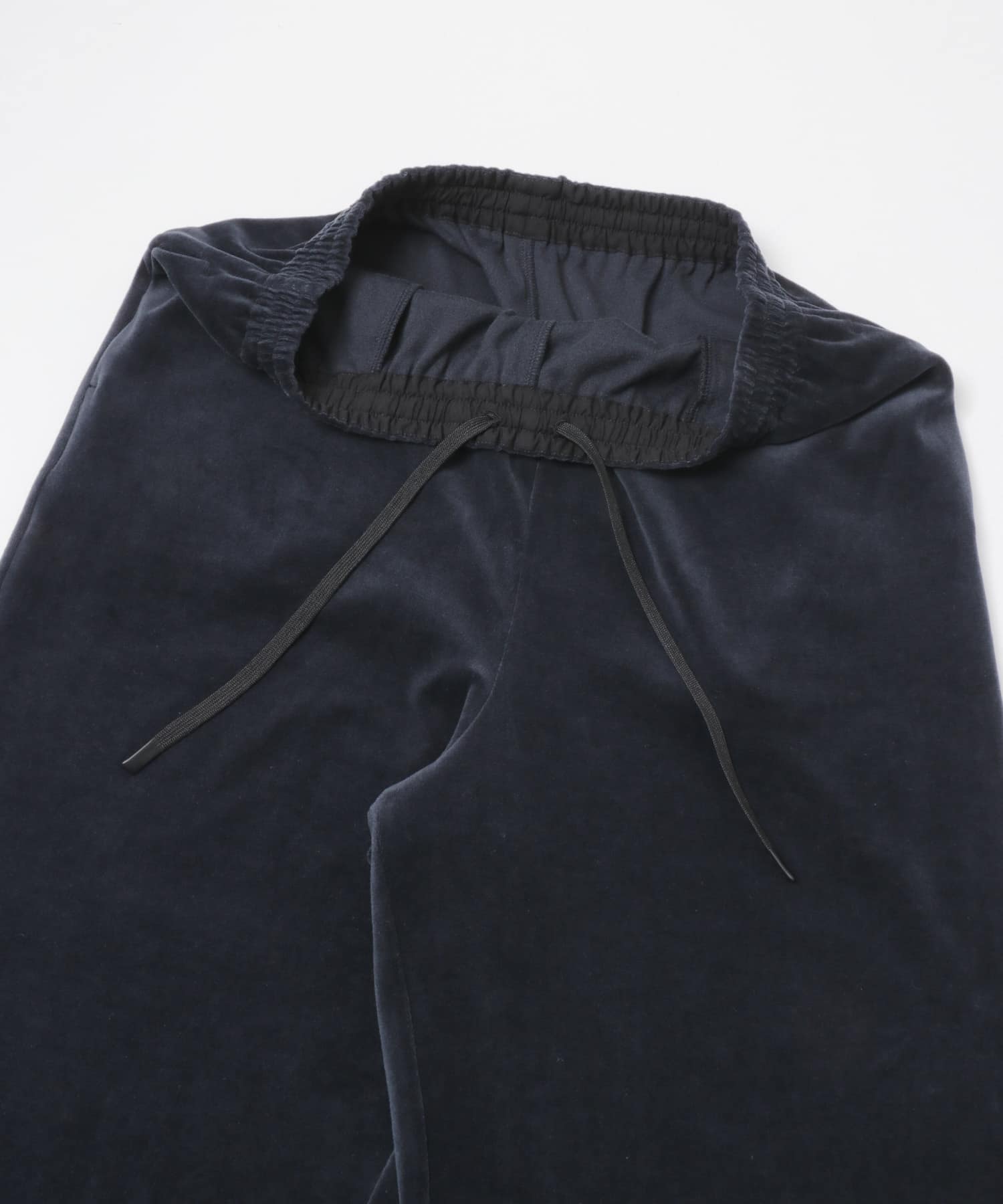 コンパクトベロアイージーパンツ ネイビー One