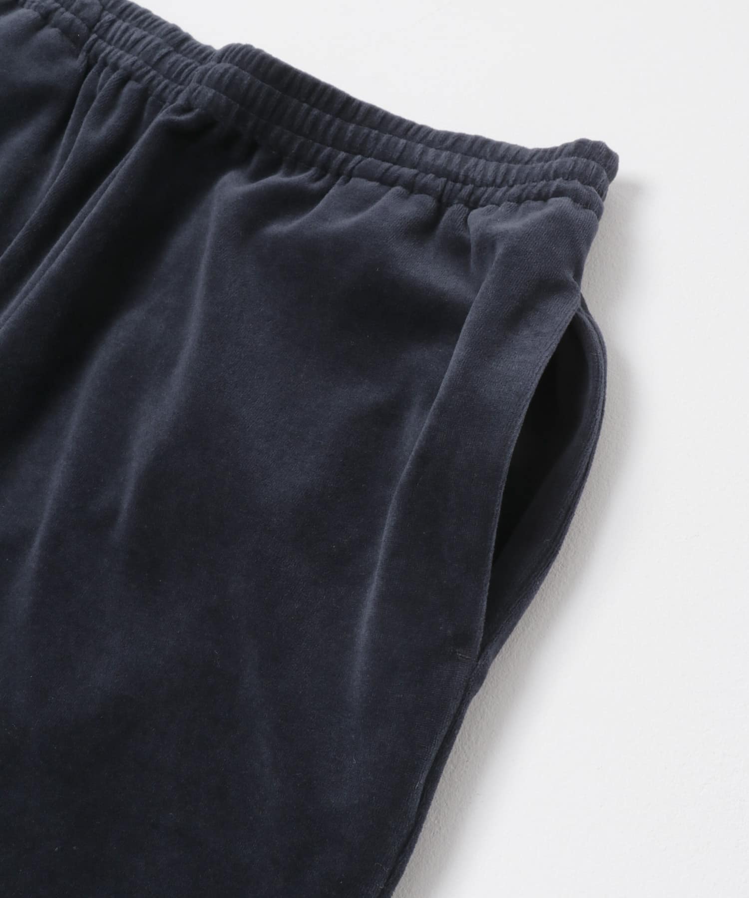コンパクトベロアイージーパンツ ネイビー One