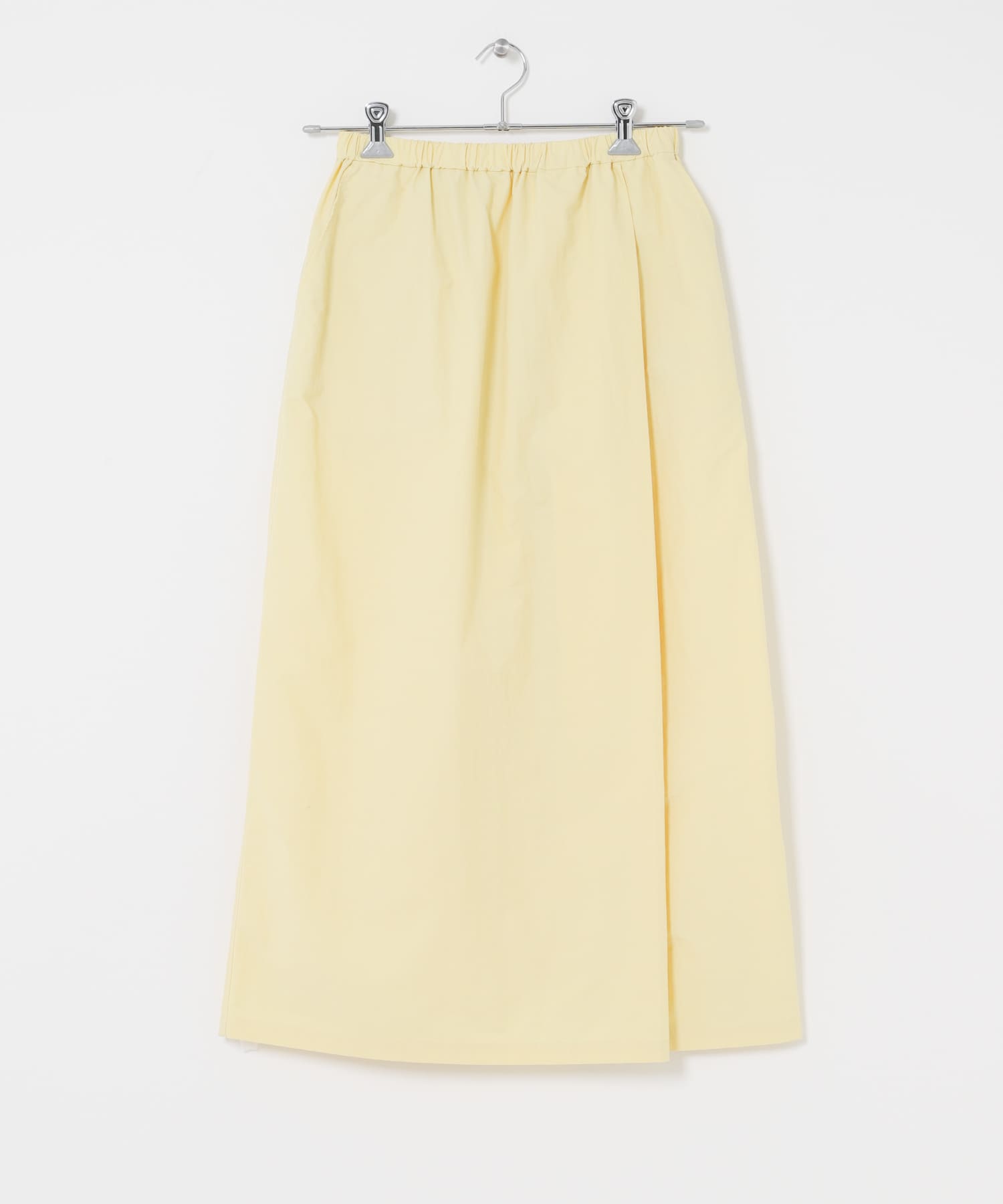 『UR TECH』ナイロンタッサ－ラップ風スカート イエロー One