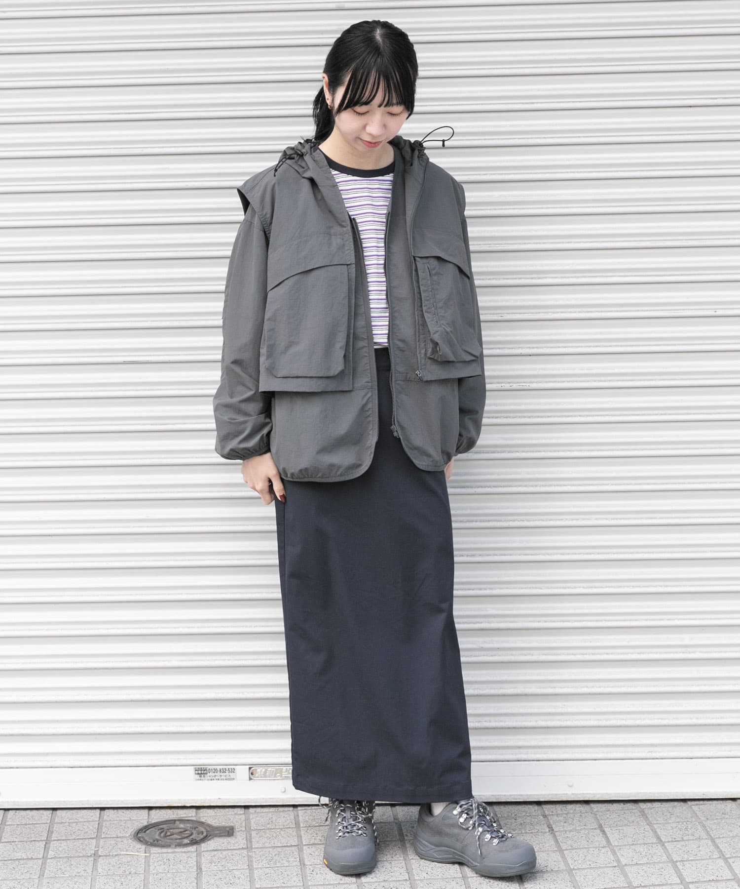 身長：161cm サイズ：one