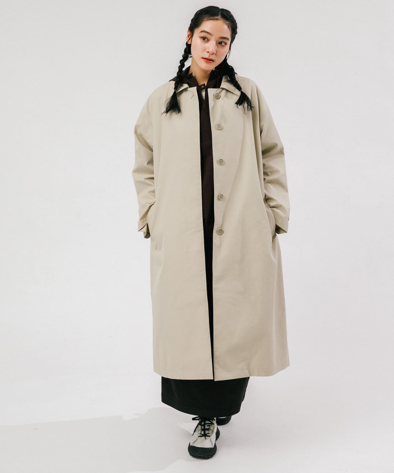 T/Cツイルステンカラーコート